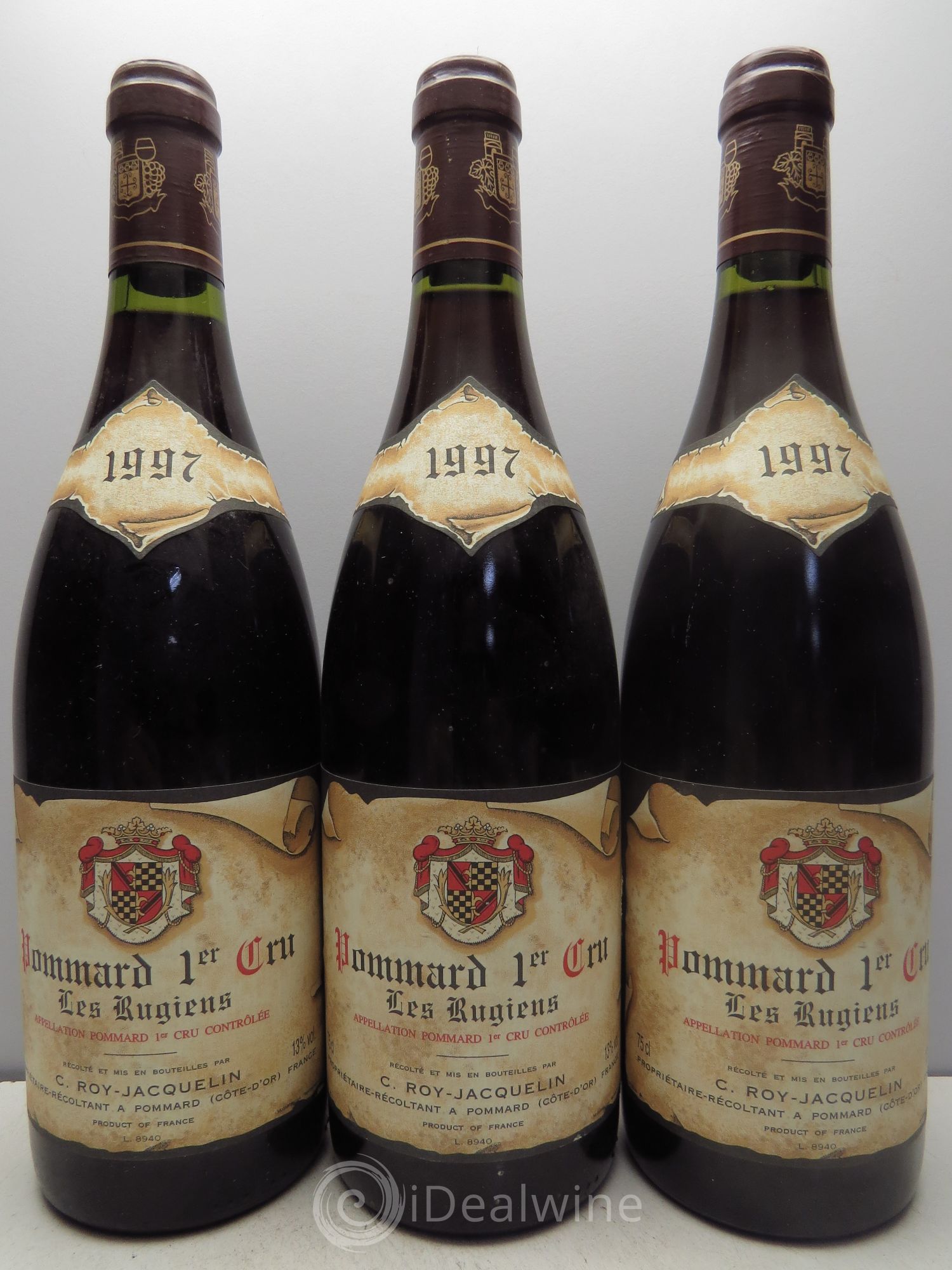 Pommard 1er Cru Domaine Roy Jacquelin 1997 - Posten von 3 Flaschen - 0