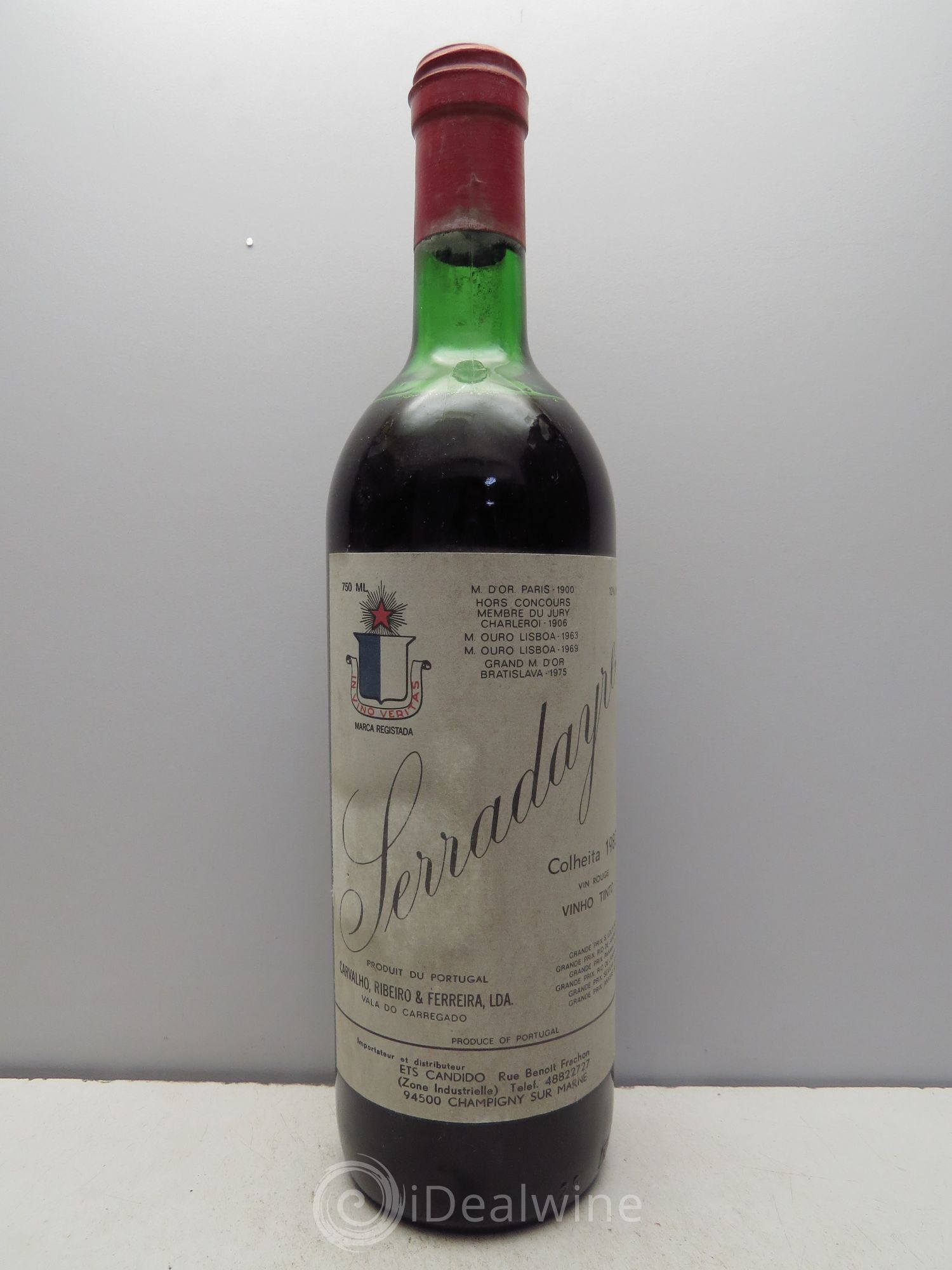 Portugal Vino Tinto Carvalho Rideiro et Ferrera Serradayres 1982 - Posten von 1 Flasche - 0