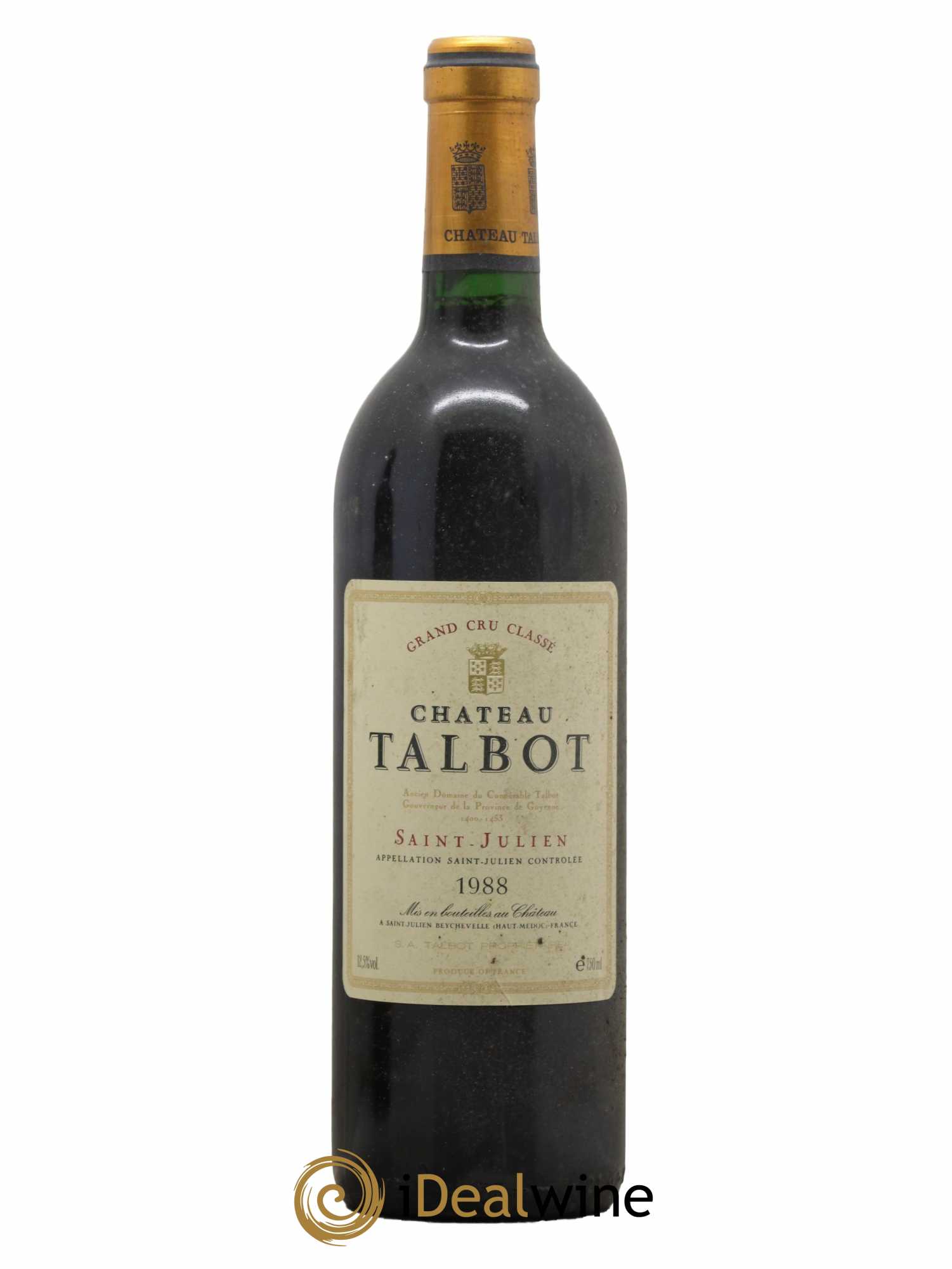 Château Talbot 4ème Grand Cru Classé 1998 - Lot de 1 bouteille - 0