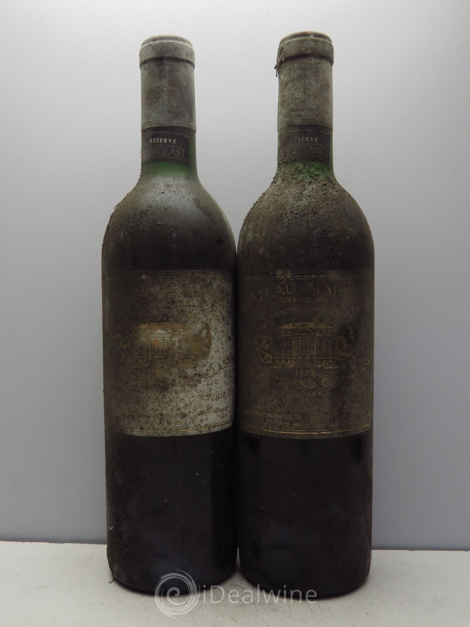 Château Margaux 1er Grand Cru Classé Réserve Nicolas 1973 - Lot de 2 bouteilles - 0