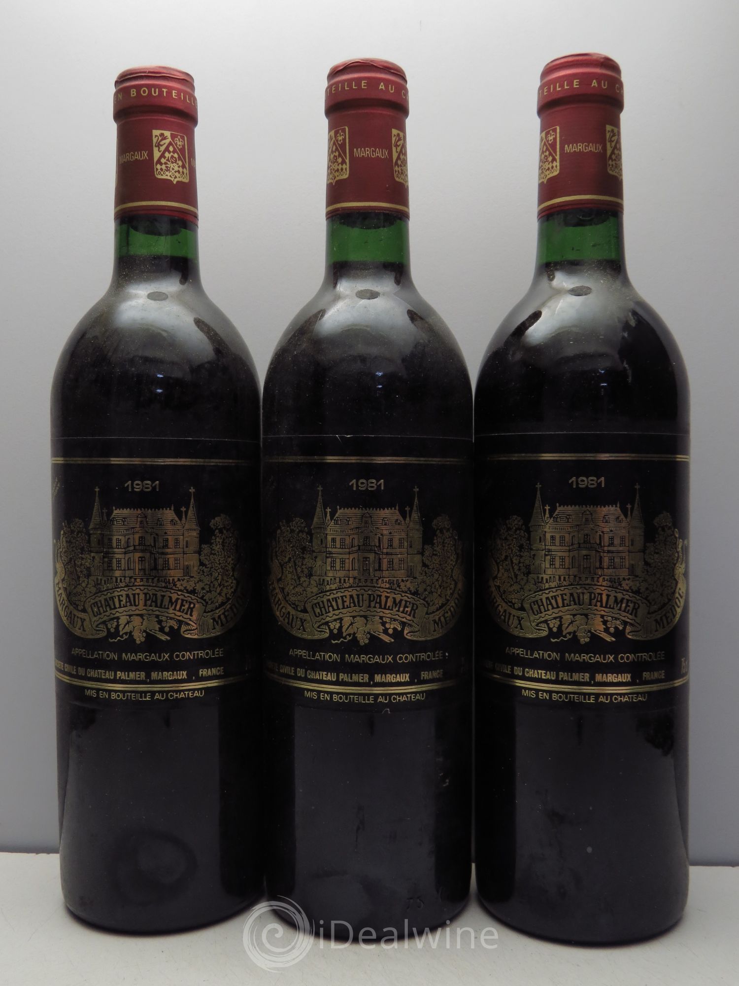 Château Palmer 3ème Grand Cru Classé 1981 - Lot de 3 bouteilles - 0