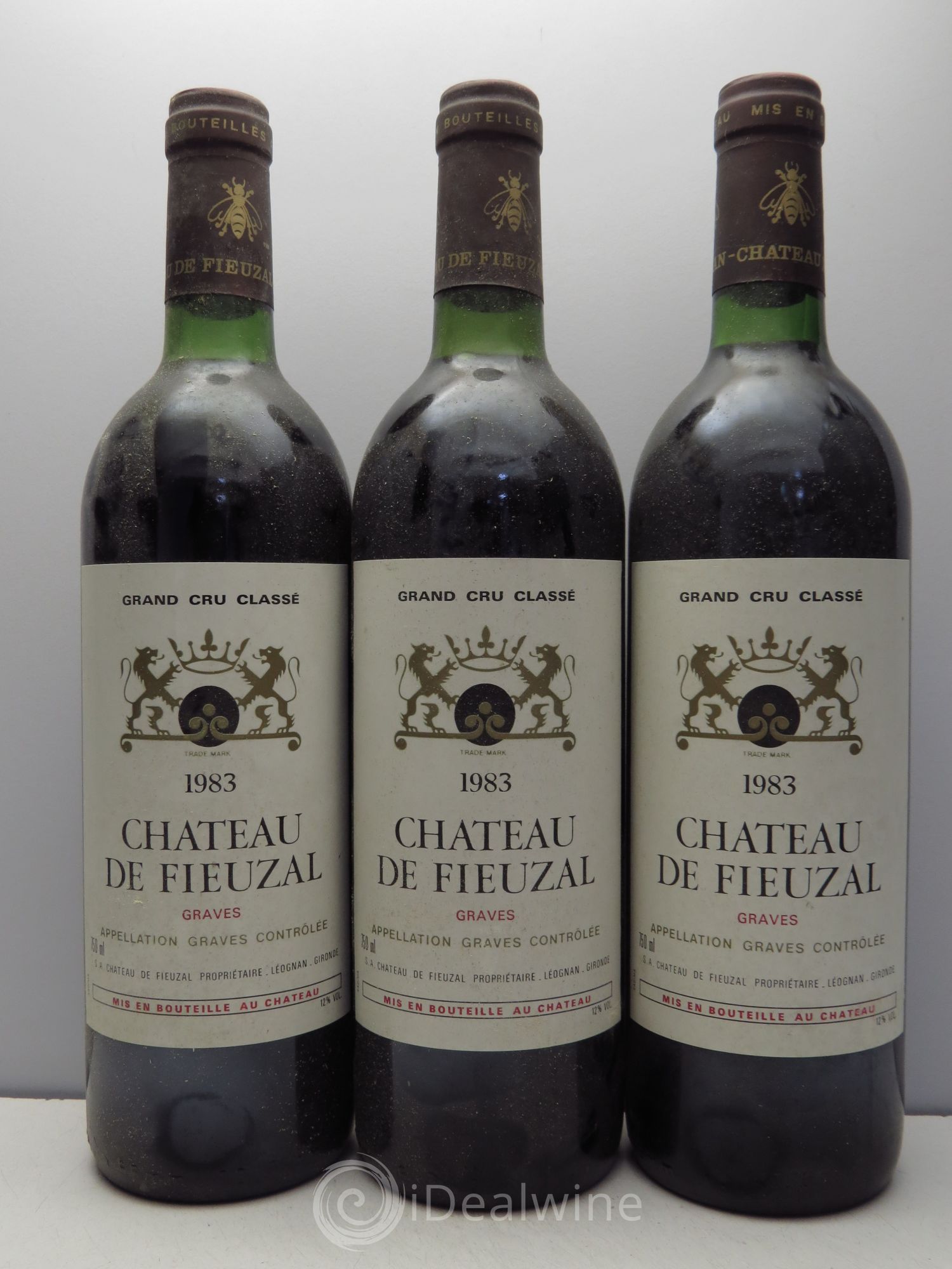 Château de Fieuzal Cru Classé de Graves 1983 - Lot de 3 bouteilles - 0