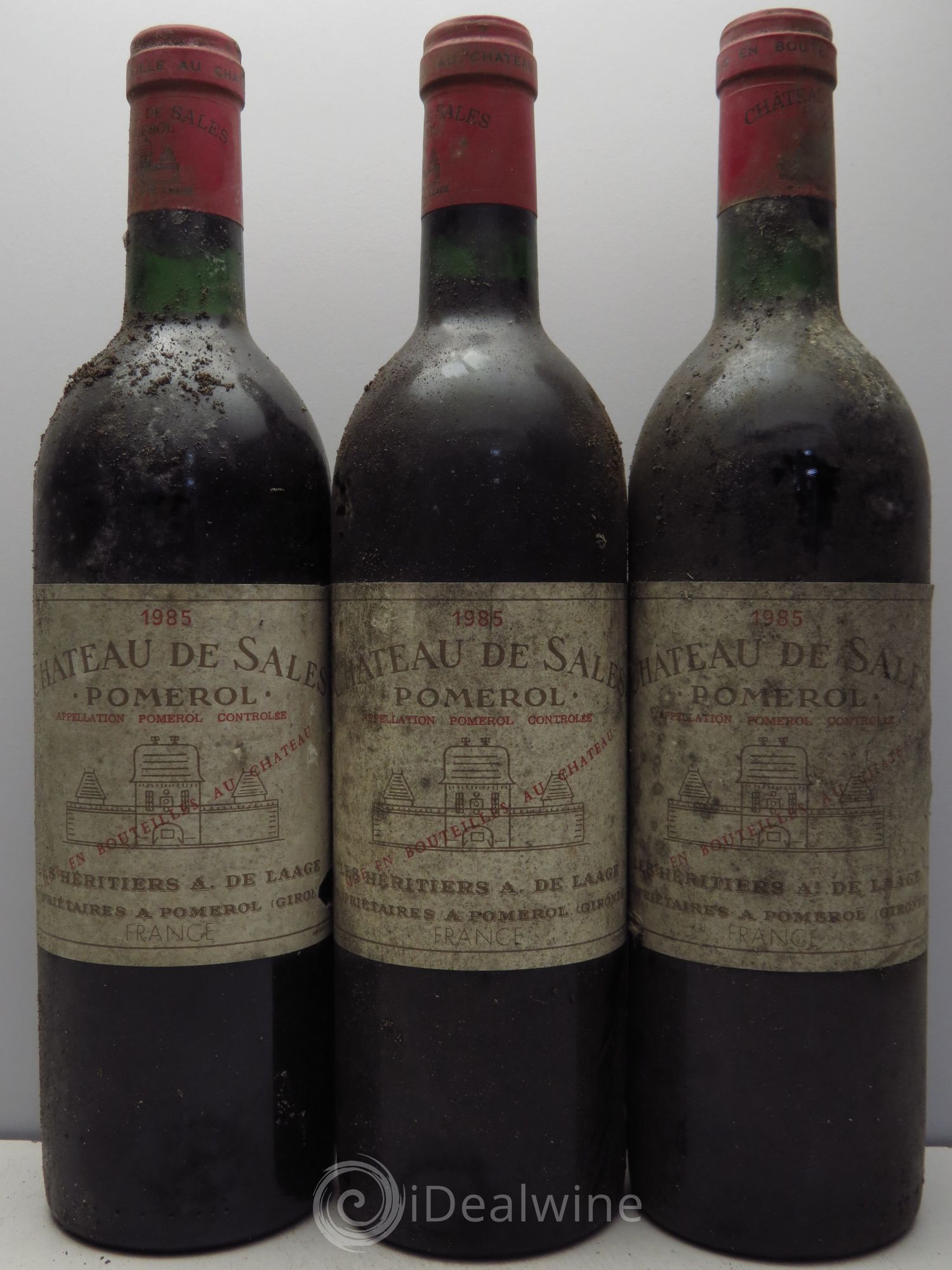 Château de Sales 1985 - Lot de 3 bouteilles - 0