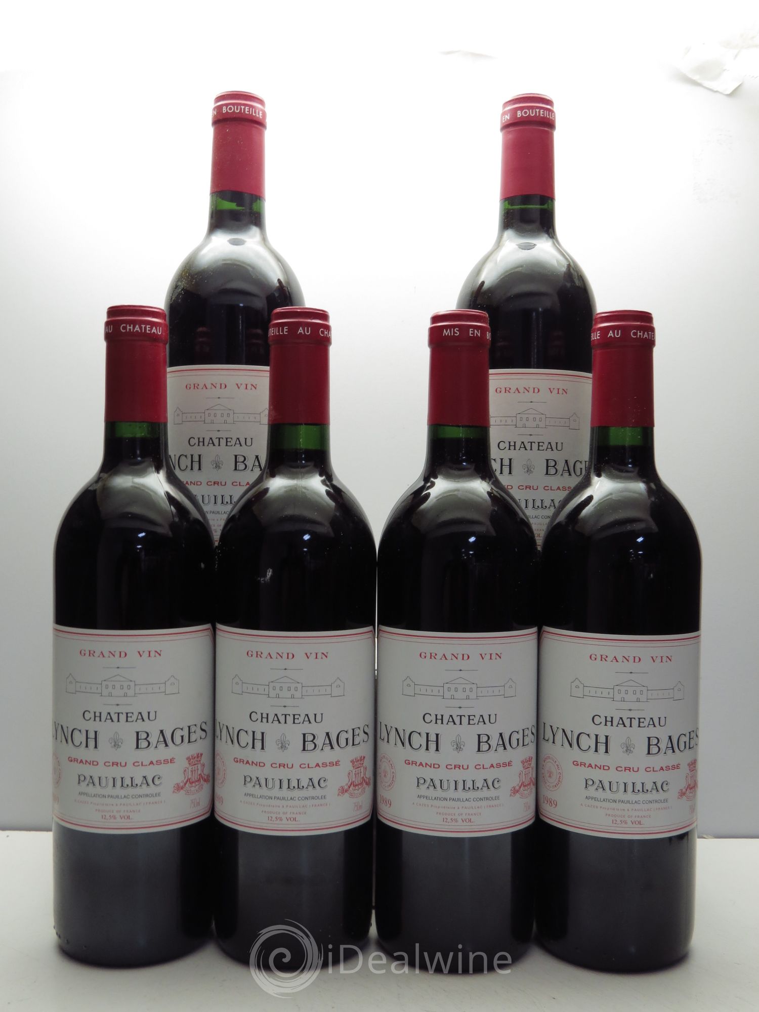 Château Lynch Bages 5ème Grand Cru Classé 1989 - Lot de 6 bouteilles - 0