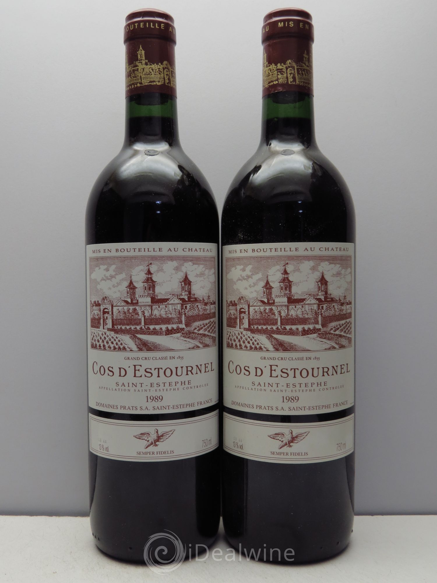 Cos d'Estournel 2ème Grand Cru Classé 1989 - Lot de 2 bouteilles - 0