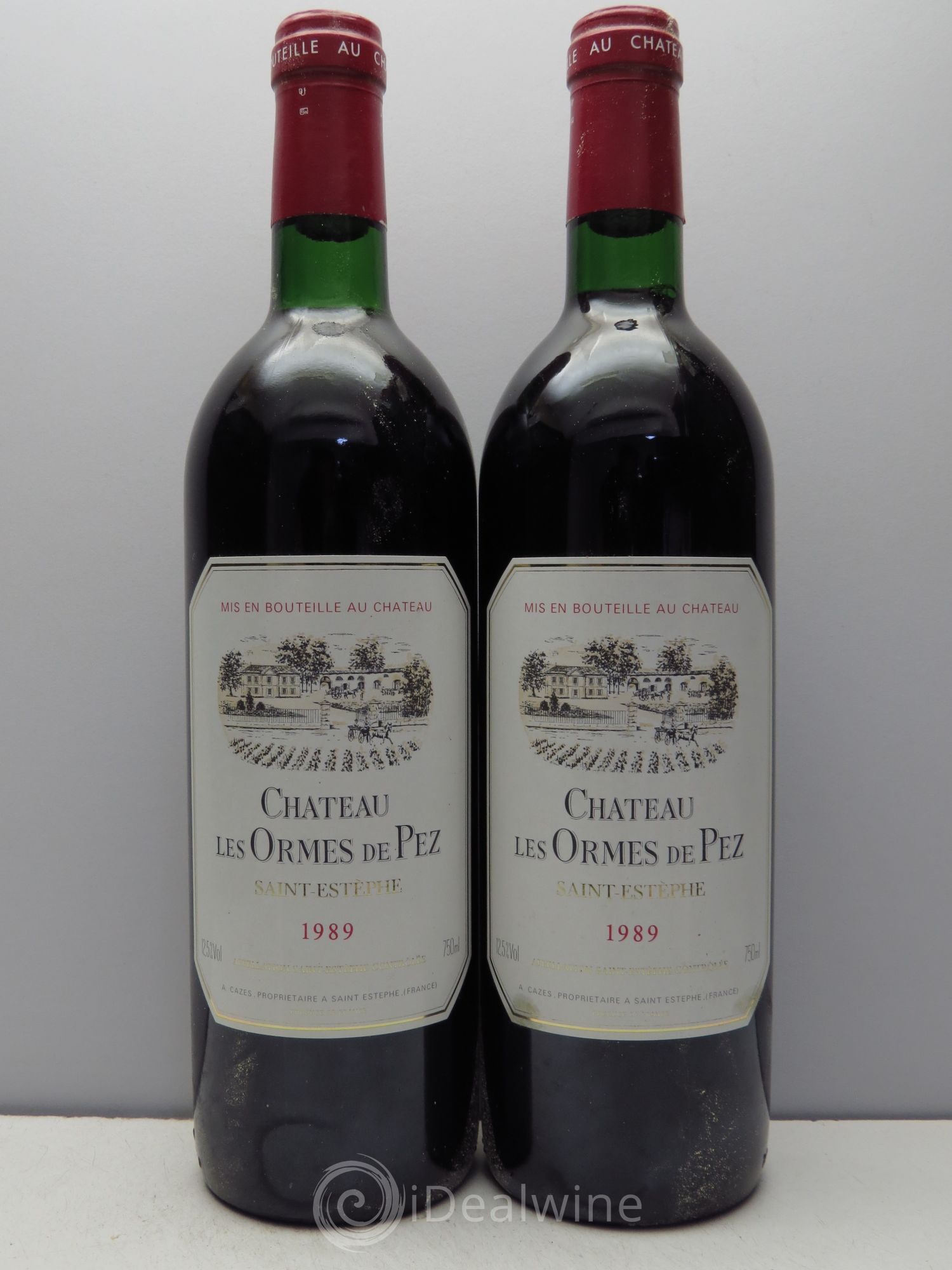 Château les Ormes de Pez 1989 - Lot de 2 bouteilles - 0