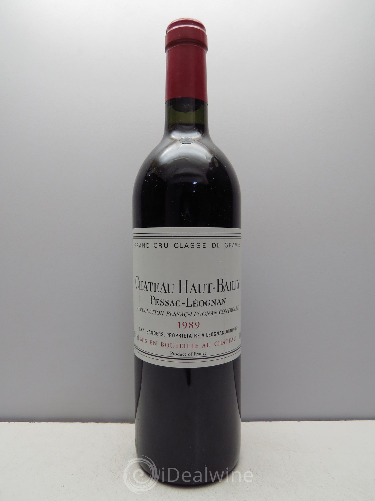 Château Haut-Bailly Cru Classé de Graves 1989 - Lot de 1 bouteille - 0