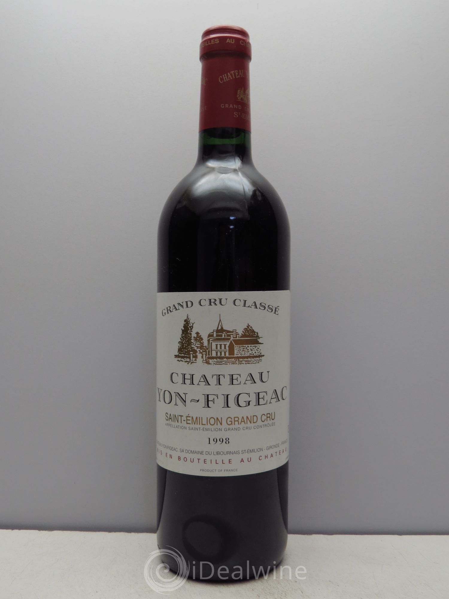Château Yon Figeac Grand Cru Classé 1998 - Lot de 1 bouteille - 0