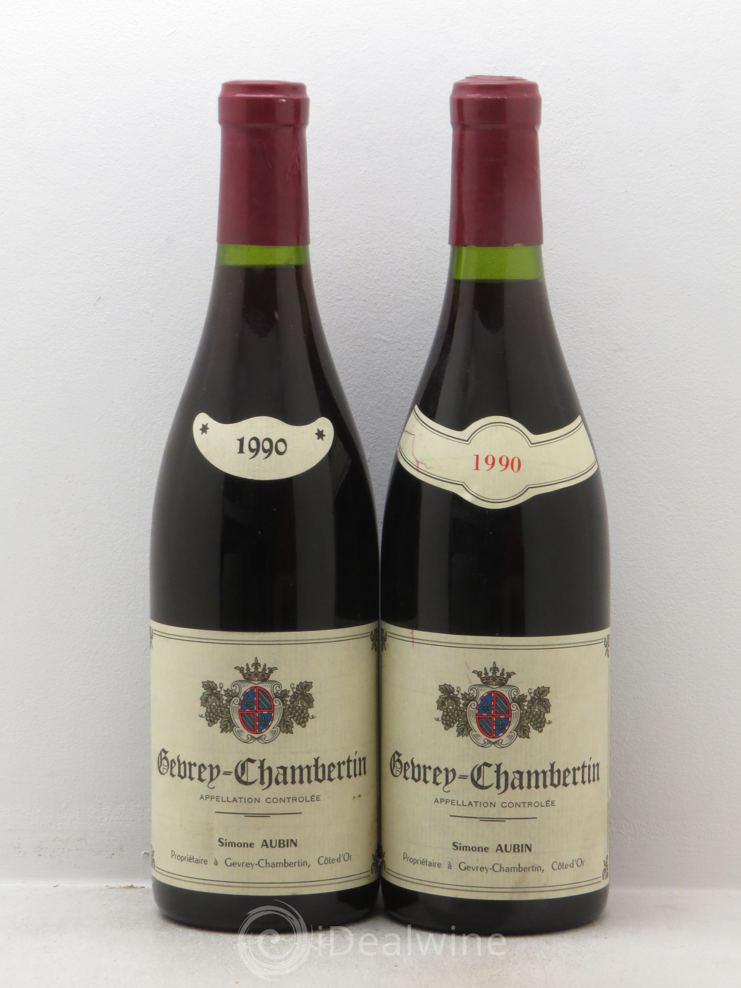 Gevrey-Chambertin S.Aubin 1990 - Posten von 2 Flaschen - 0