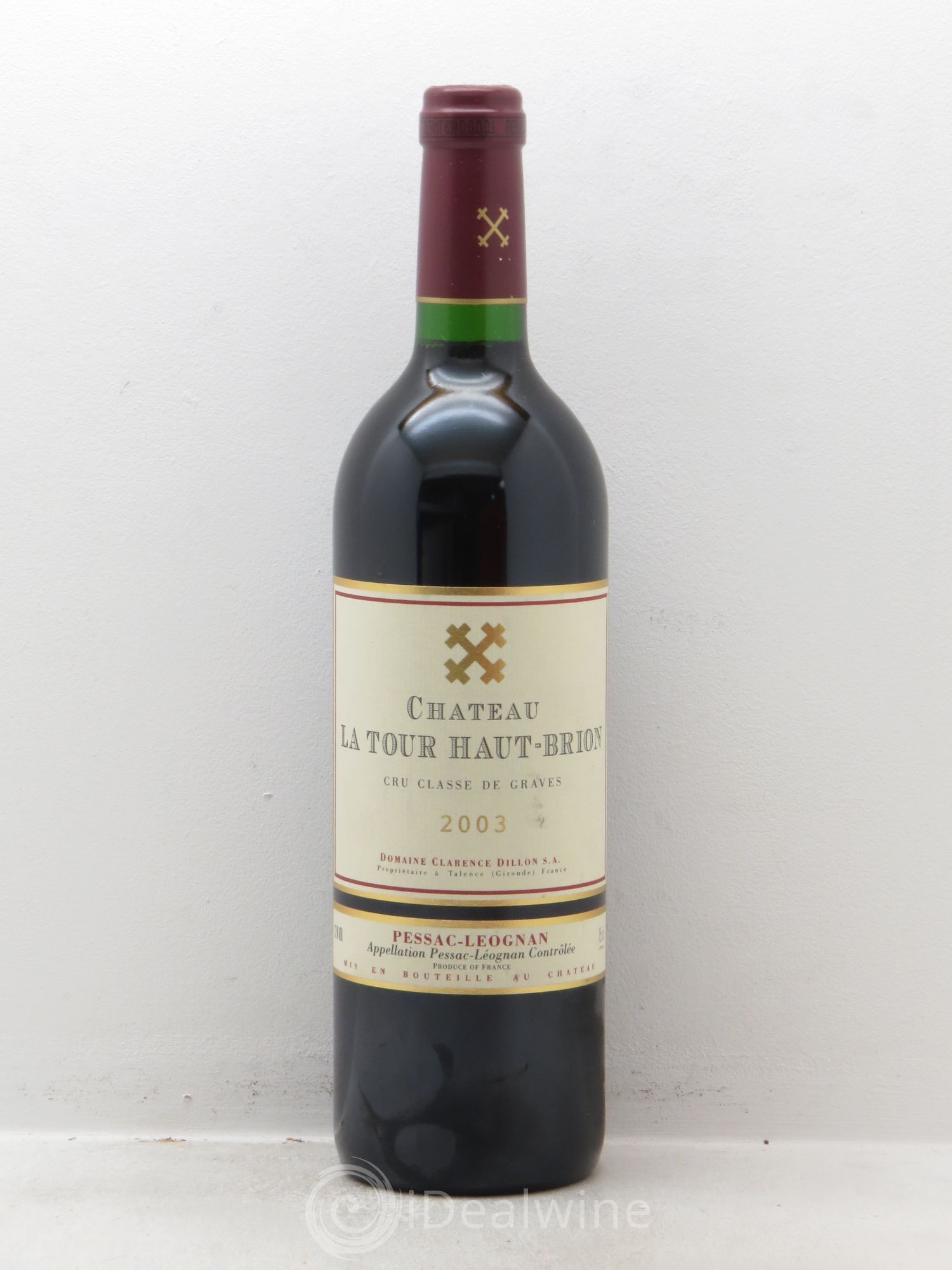 Château la Tour Haut-Brion Cru Classé de Graves 2003 - Lot de 1 bouteille - 0