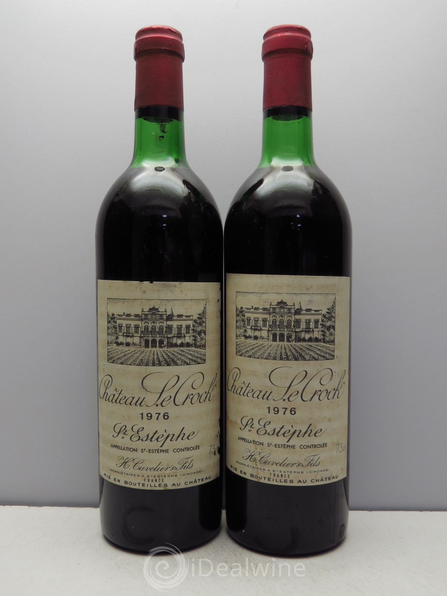 Château le Crock Cru Bourgeois 1976 - Lot de 2 bouteilles - 0