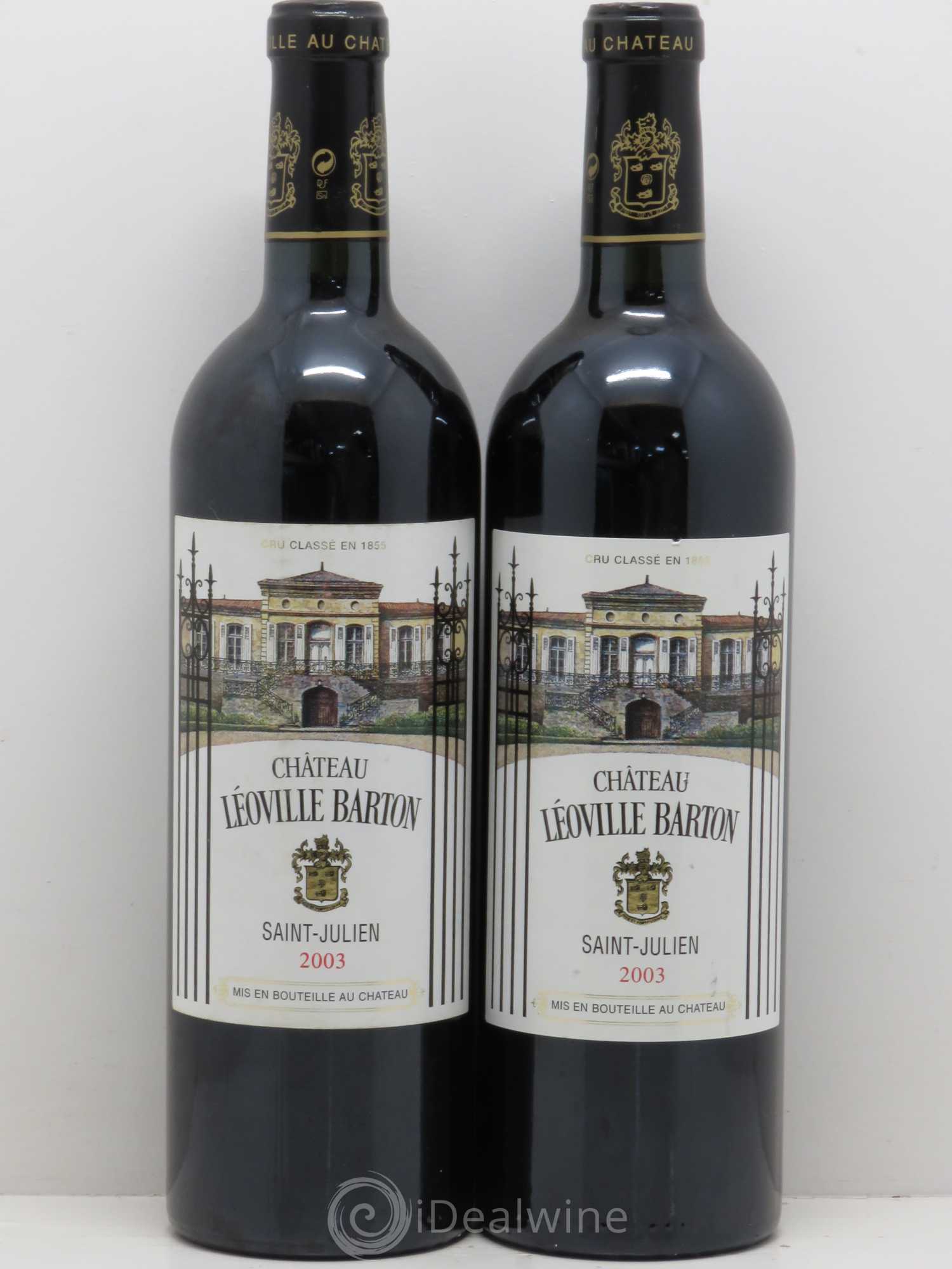 Château Léoville Barton 2ème Grand Cru Classé 2003 - Lot de 5 bouteilles - 2