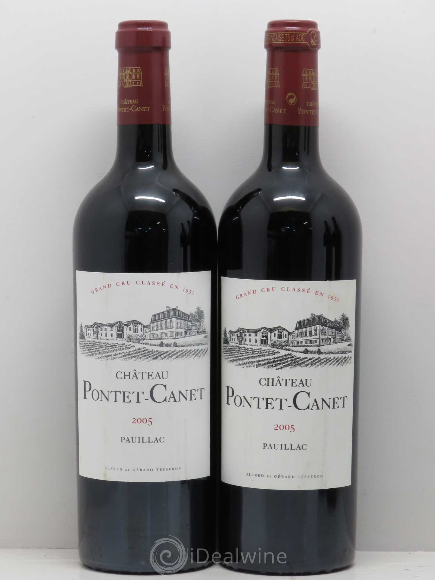 Château Pontet Canet 5ème Grand Cru Classé 2005 - Lot de 4 bouteilles - 1