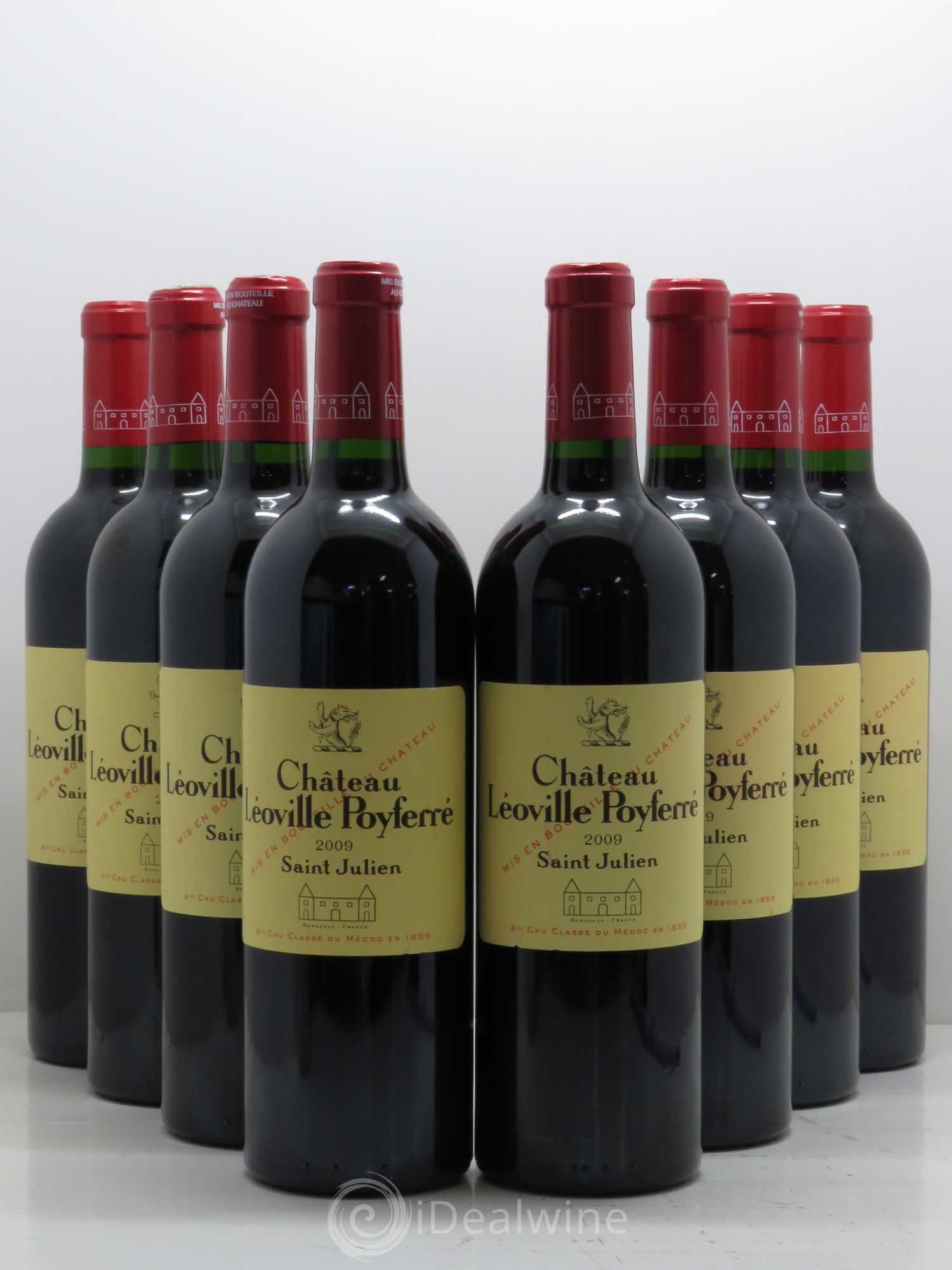 Château Léoville Poyferré 2ème Grand Cru Classé 2009 - Lot de 8 bouteilles - 0