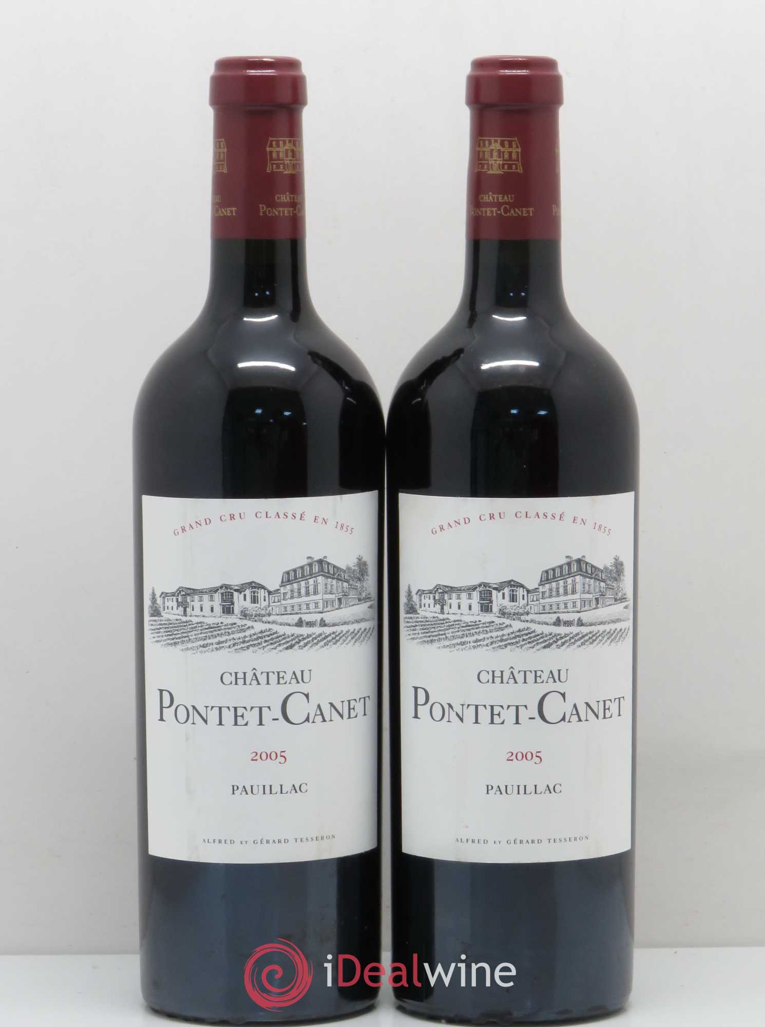 Château Pontet Canet 5ème Grand Cru Classé 2005 - Lot de 2 bouteilles - 0