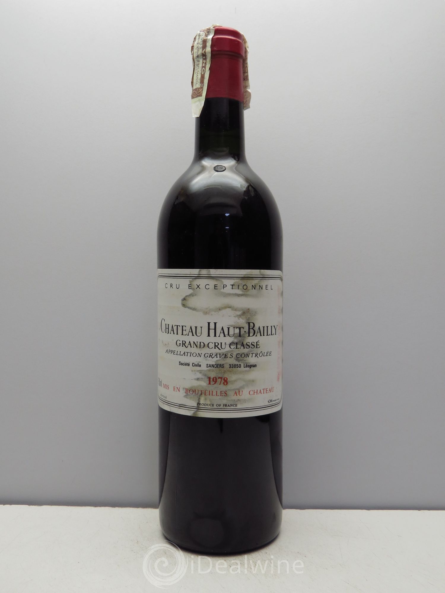 Château Haut-Bailly Cru Classé de Graves 1978 - Lot de 1 bouteille - 0