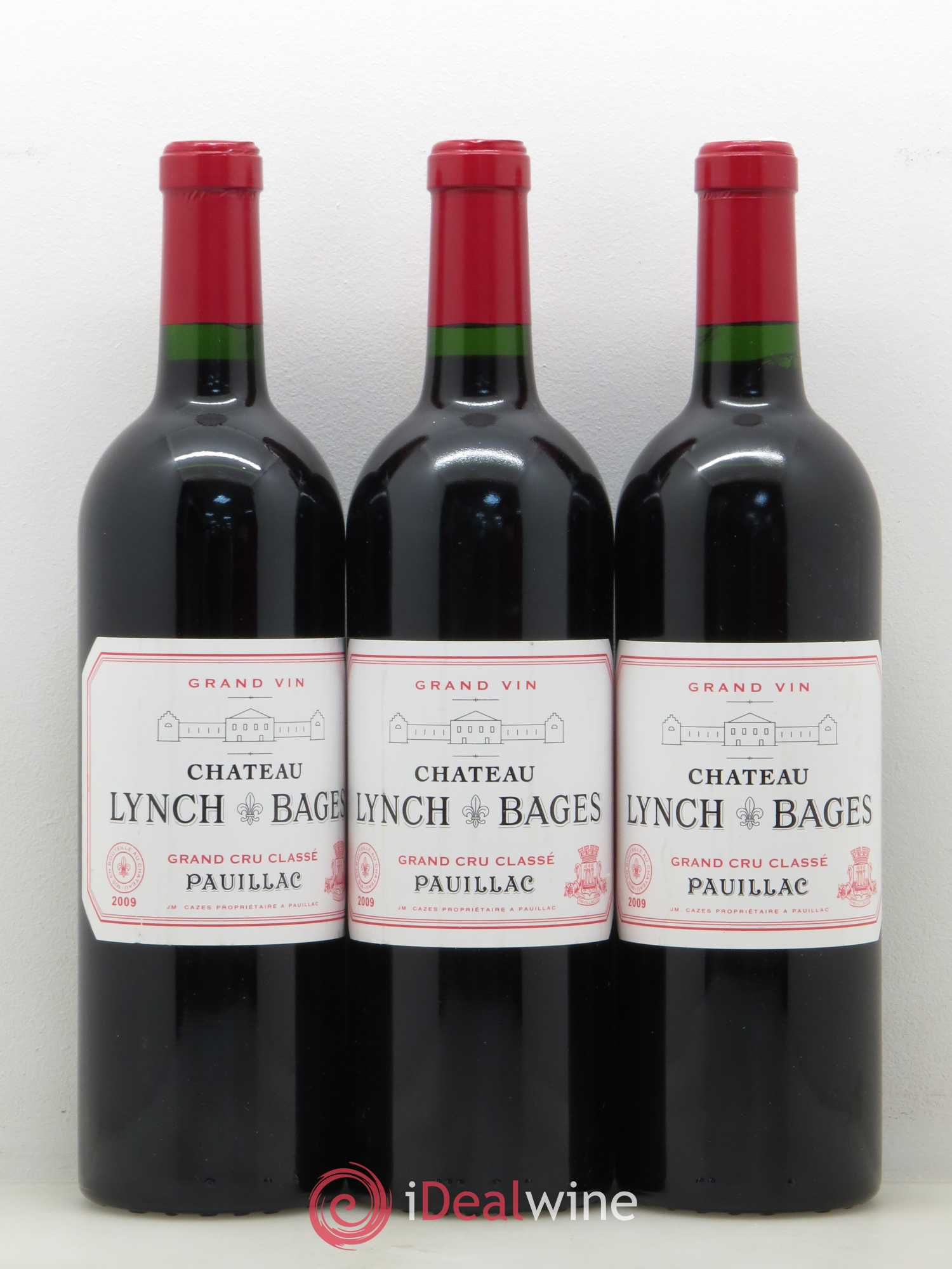 Château Lynch Bages 5ème Grand Cru Classé 2009 - Lot de 3 bouteilles - 0