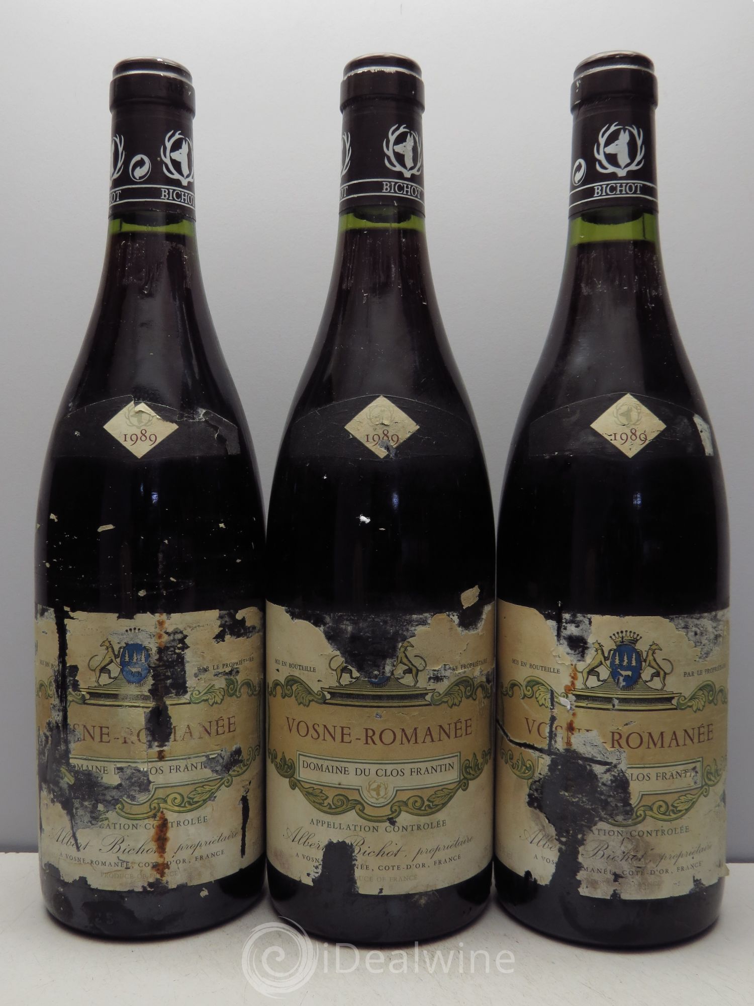 Vosne-Romanée Albert Bichot Domaine du Clos Frantin 1989 - Posten von 3 Flaschen - 0