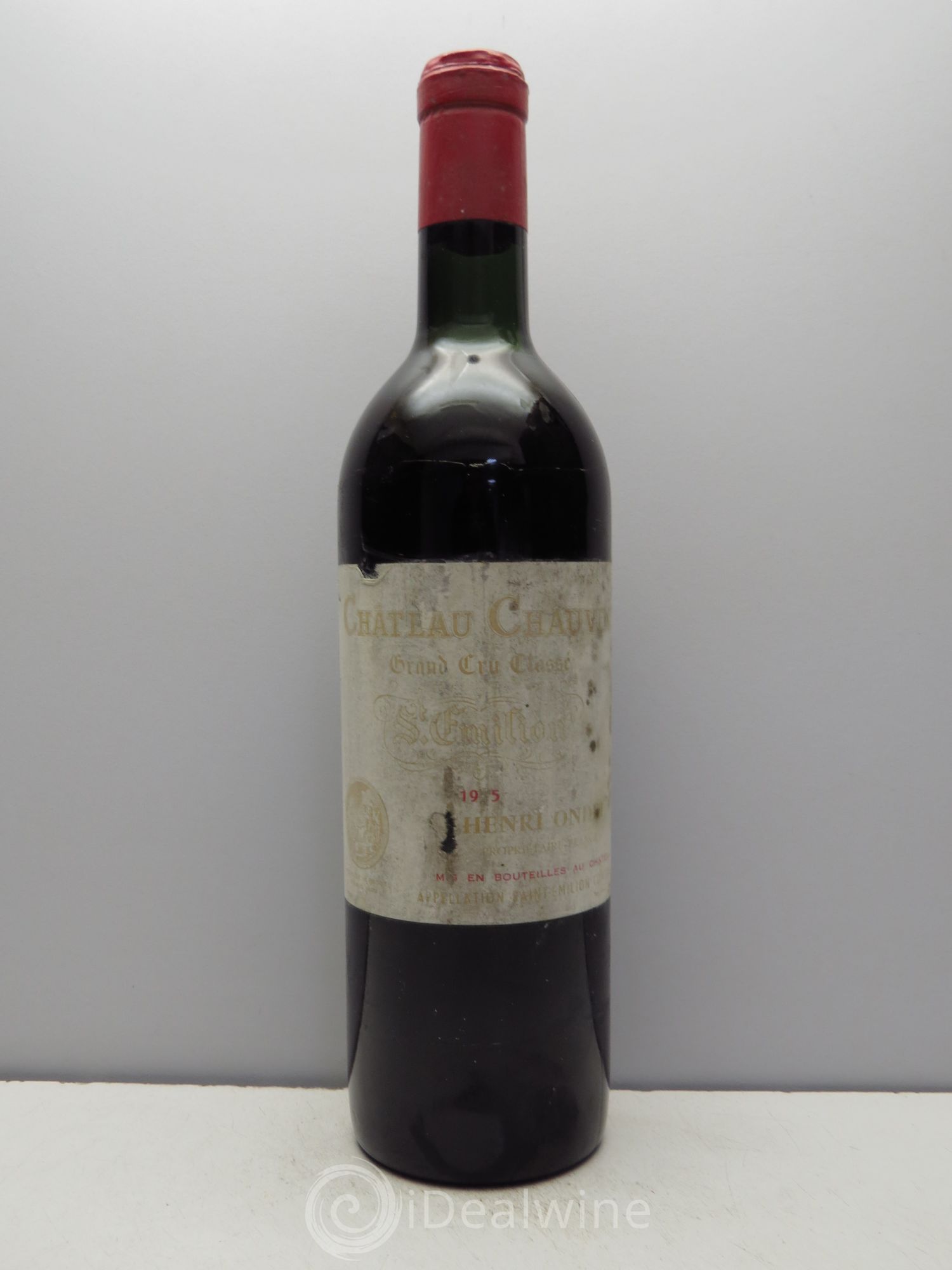 Château Chauvin Grand Cru Classé Supposé 1975 - Posten von 1 Flasche - 0
