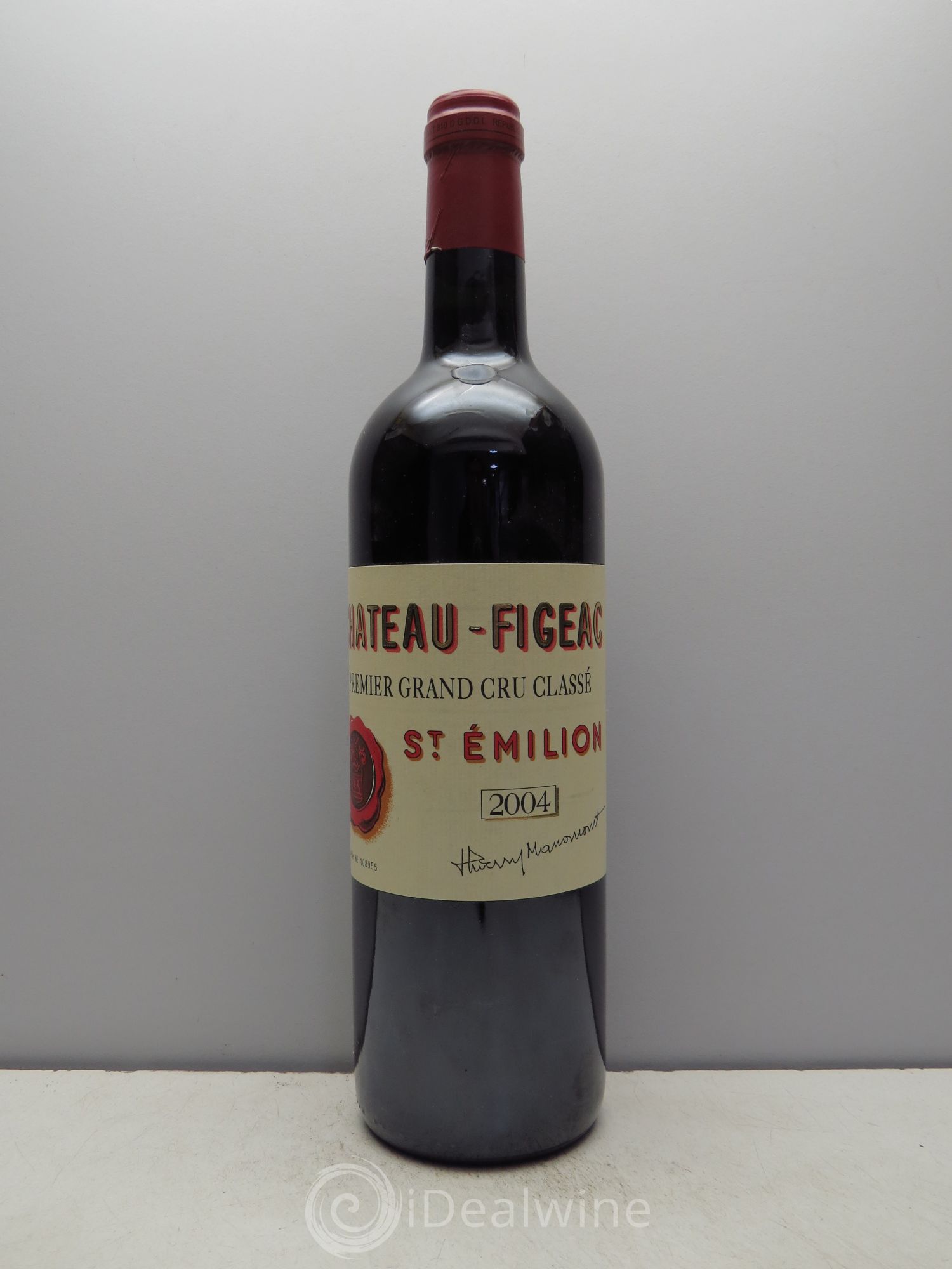 Château Figeac 1er Grand Cru Classé A 2004 - Lot de 1 bouteille - 0