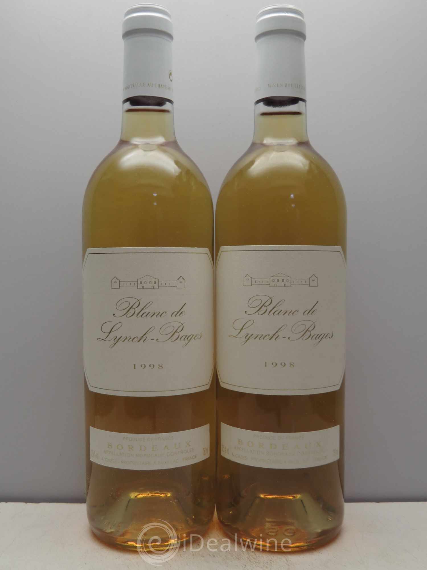 Blanc de Lynch Bages 1998 - Lot de 2 bouteilles - 0