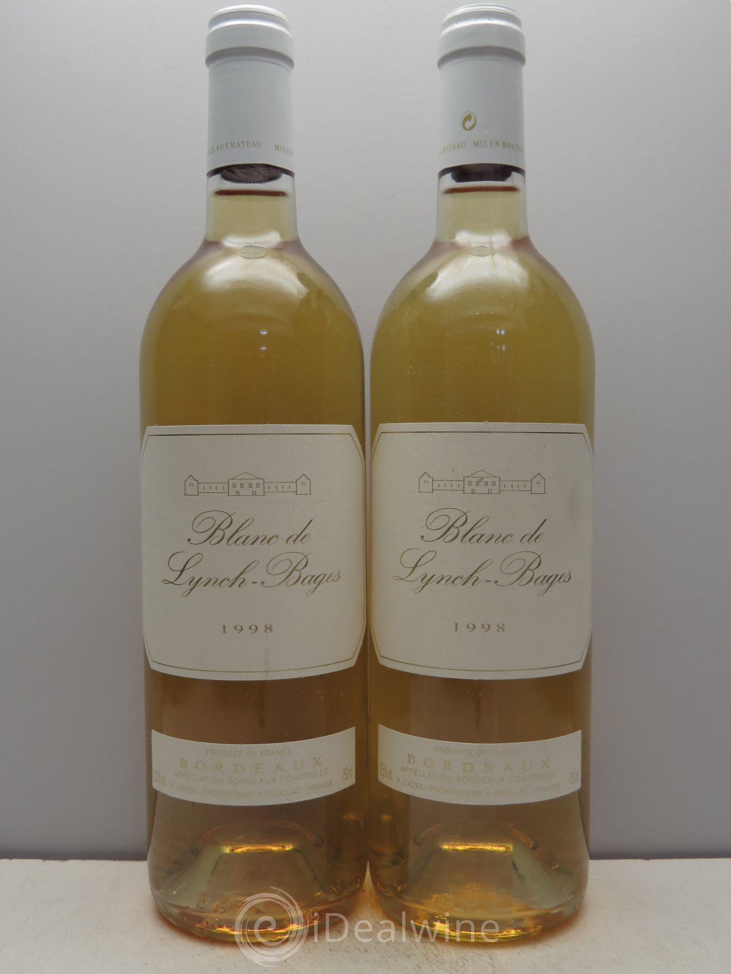 Blanc de Lynch Bages 1998 - Lot de 2 bouteilles - 0