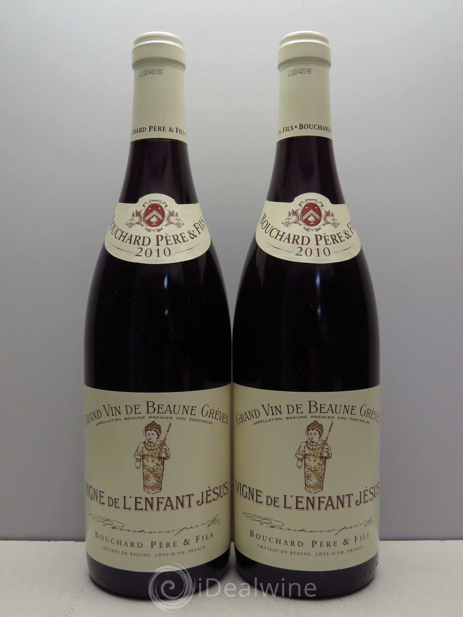 Beaune 1er Cru Grèves - Vigne de l'Enfant Jésus Bouchard Père & Fils 2010 - Lot de 2 bouteilles - 0