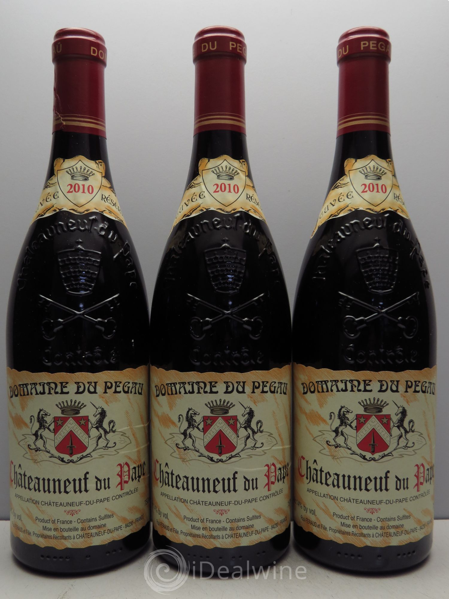 Châteauneuf-du-Pape 2010 - Lot de 3 bouteilles - 0