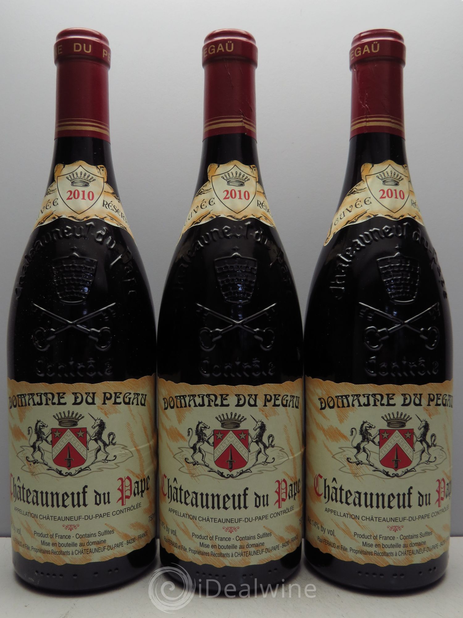 Châteauneuf-du-Pape 2010 - Lot de 3 bouteilles - 0