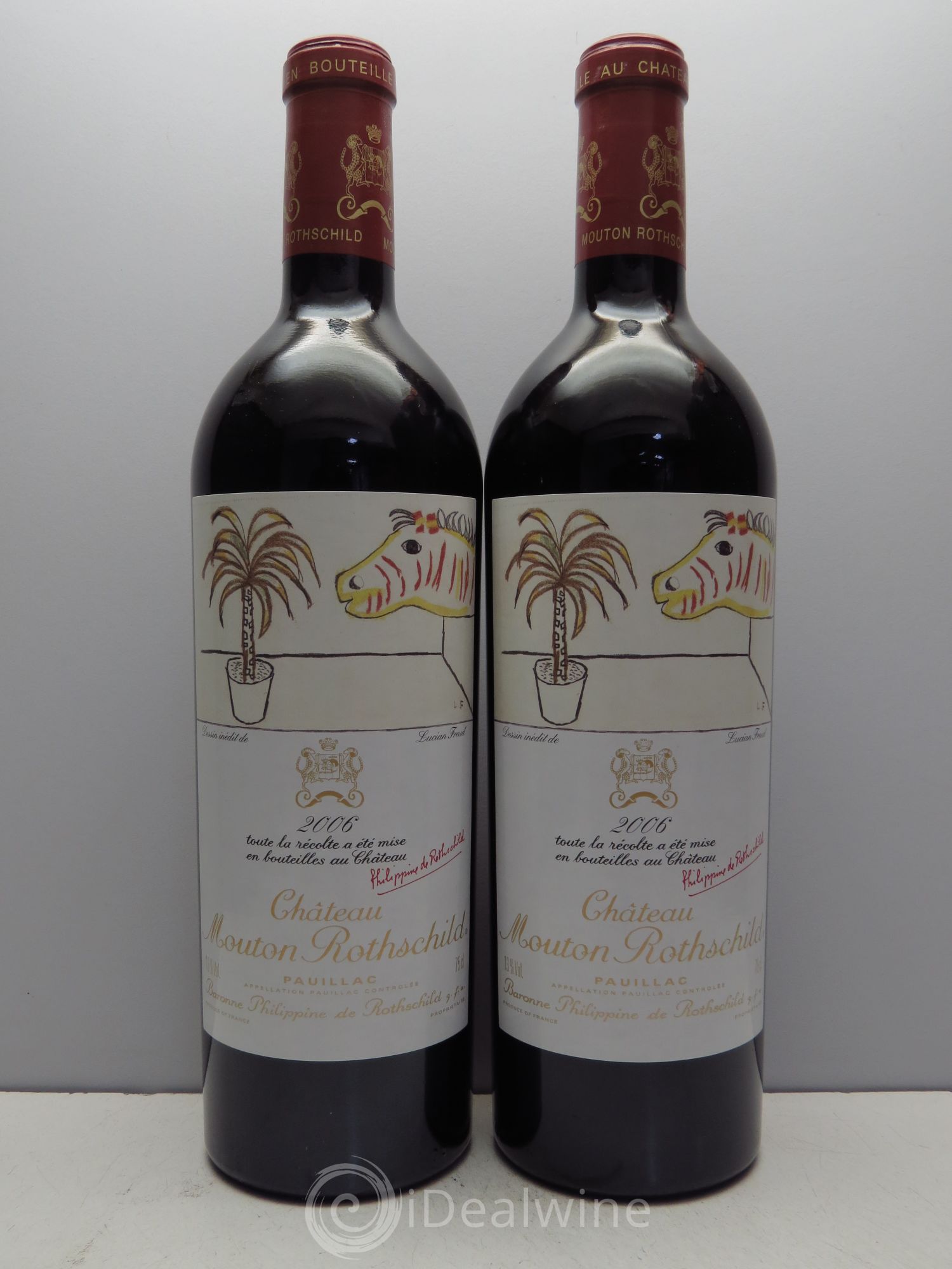 Château Mouton Rothschild 1er Grand Cru Classé (2CBO de 6 Bouteilles) 2006 - Lot de 12 bouteilles - 6