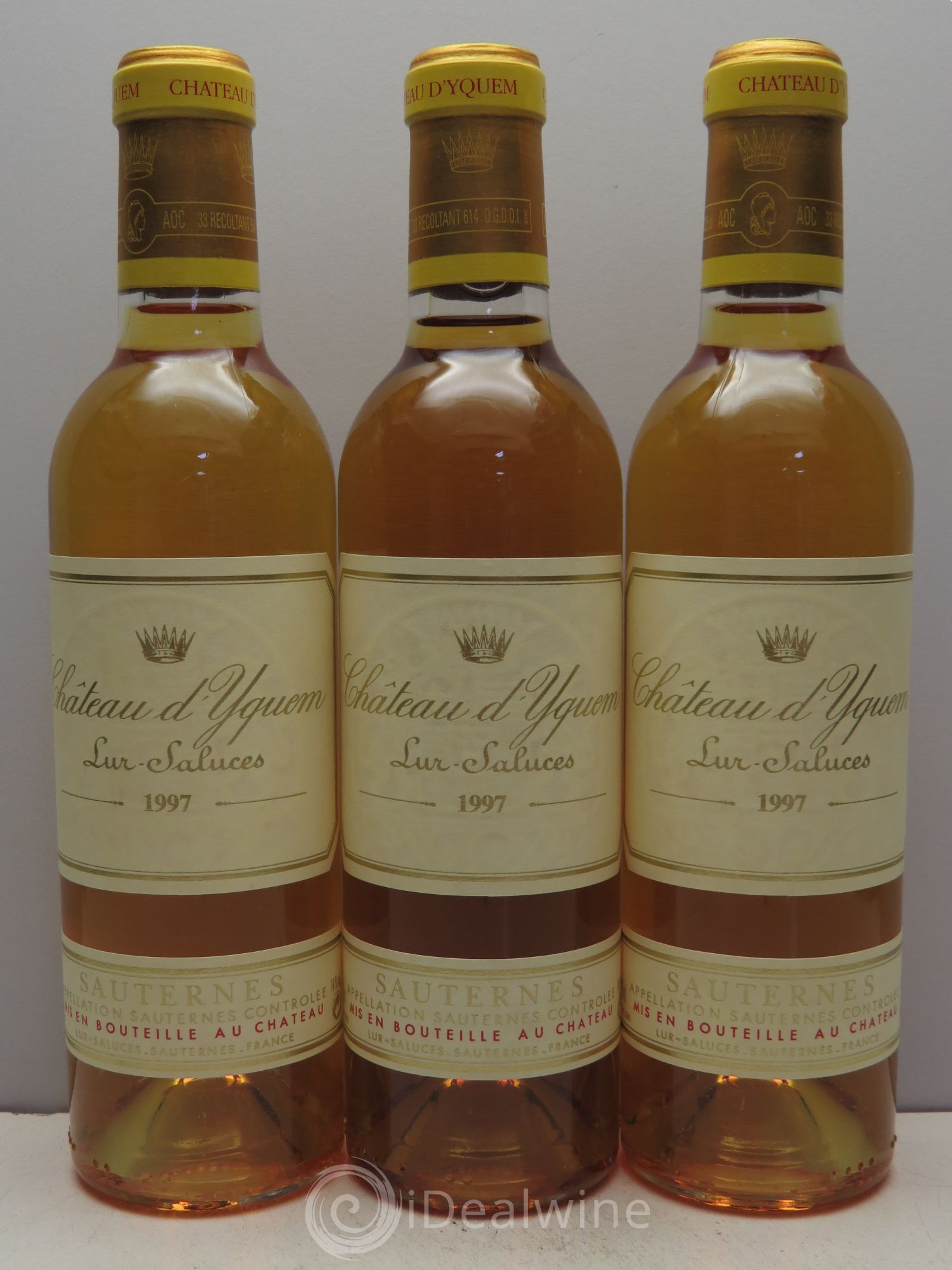 Château d' Yquem 1er Cru Classé Supérieur 1997 - Posten von 3 Demi-Flaschen - 0