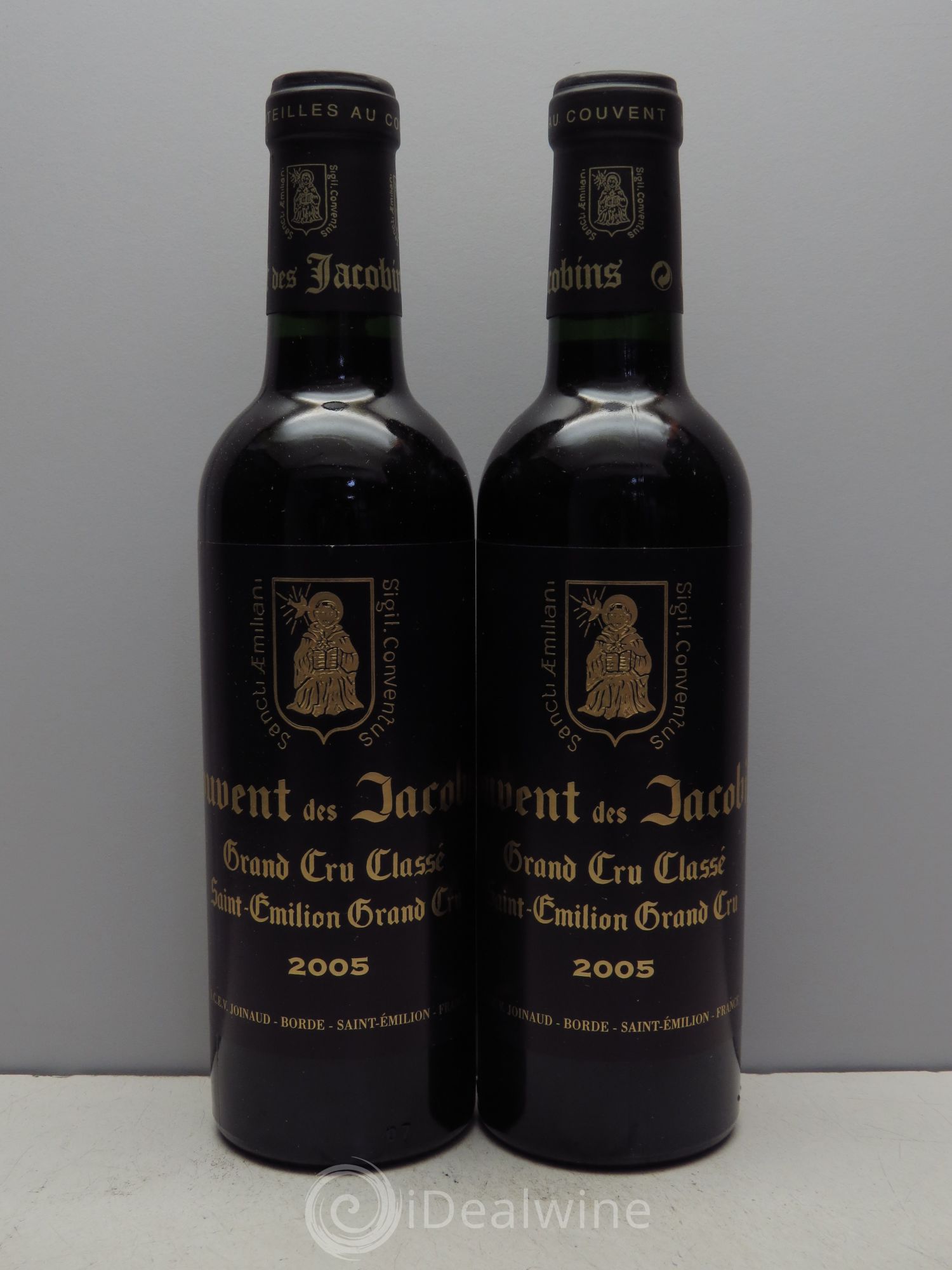 Château Couvent des Jacobins Grand Cru Classé (sans prix de réserve / no reserve) 2005 - Posten von 2 Demi-Flaschen - 0