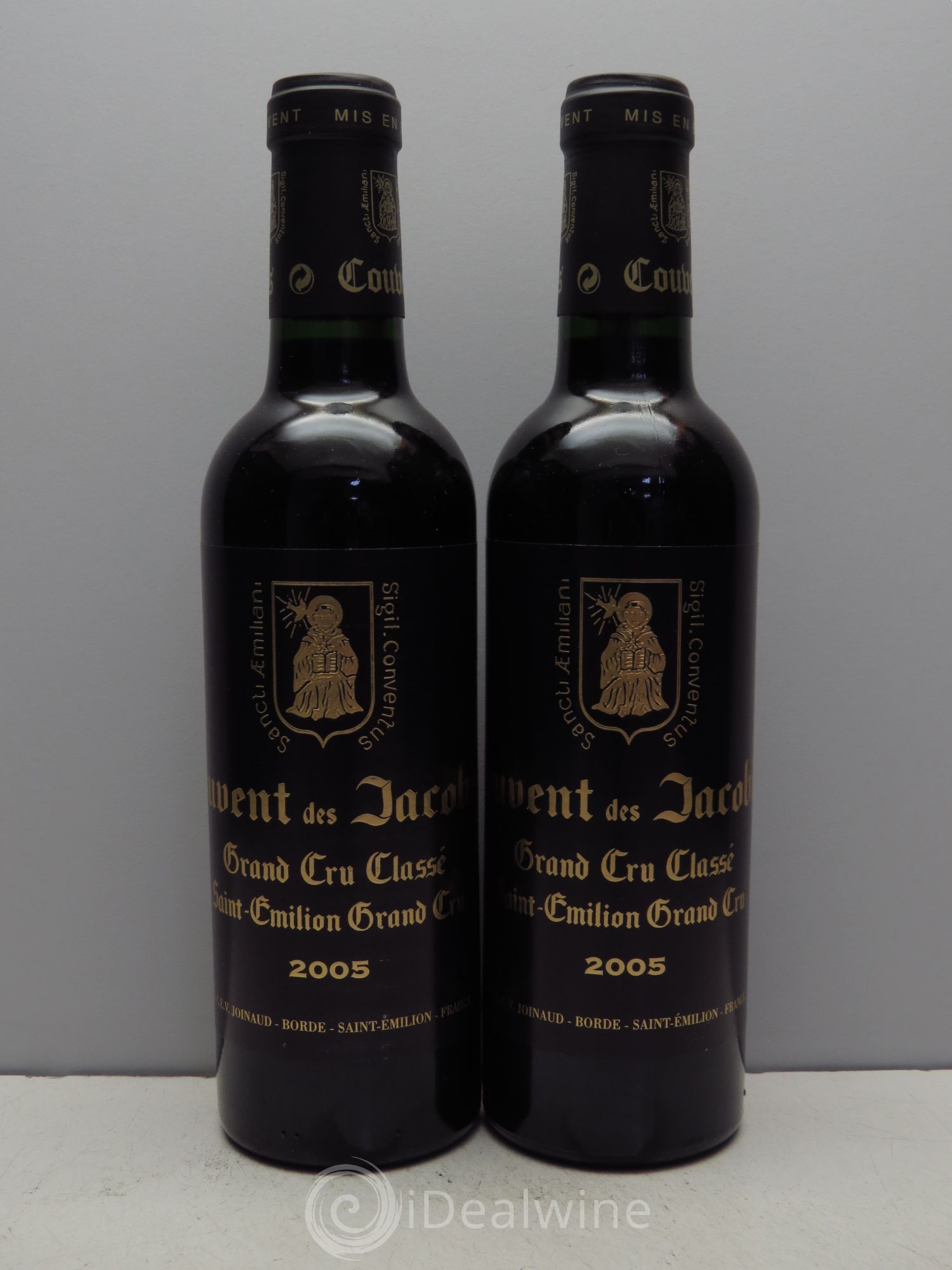 Château Couvent des Jacobins Grand Cru Classé 2005 - Lot de 2 demi bouteilles - 0