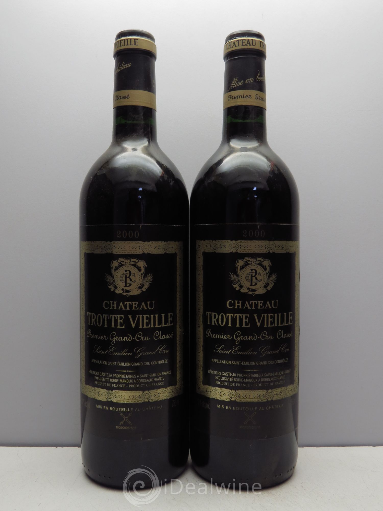 Château Trotte Vieille 1er Grand Cru Classé B 2000 - Lot de 2 bouteilles - 0