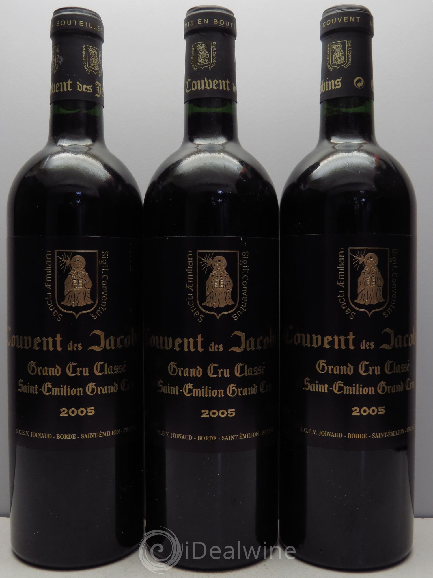 Château Couvent des Jacobins Grand Cru Classé 2005 - Lot de 3 bouteilles - 0