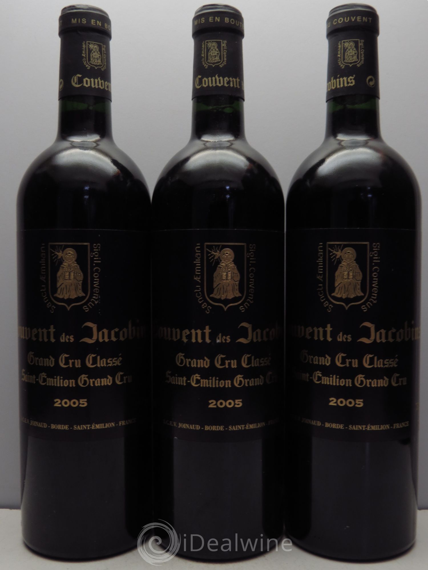 Château Couvent des Jacobins Grand Cru Classé null 2005 - Lot of 3 bottles - 0