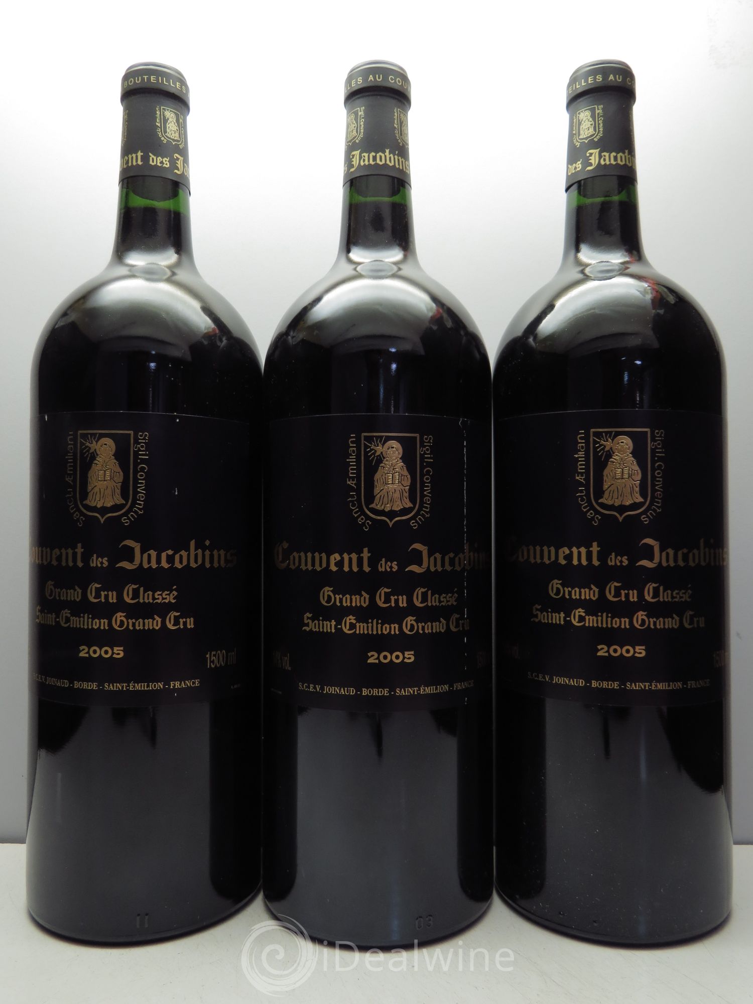 Château Couvent des Jacobins Grand Cru Classé 2005 - Lot de 3 magnums - 0