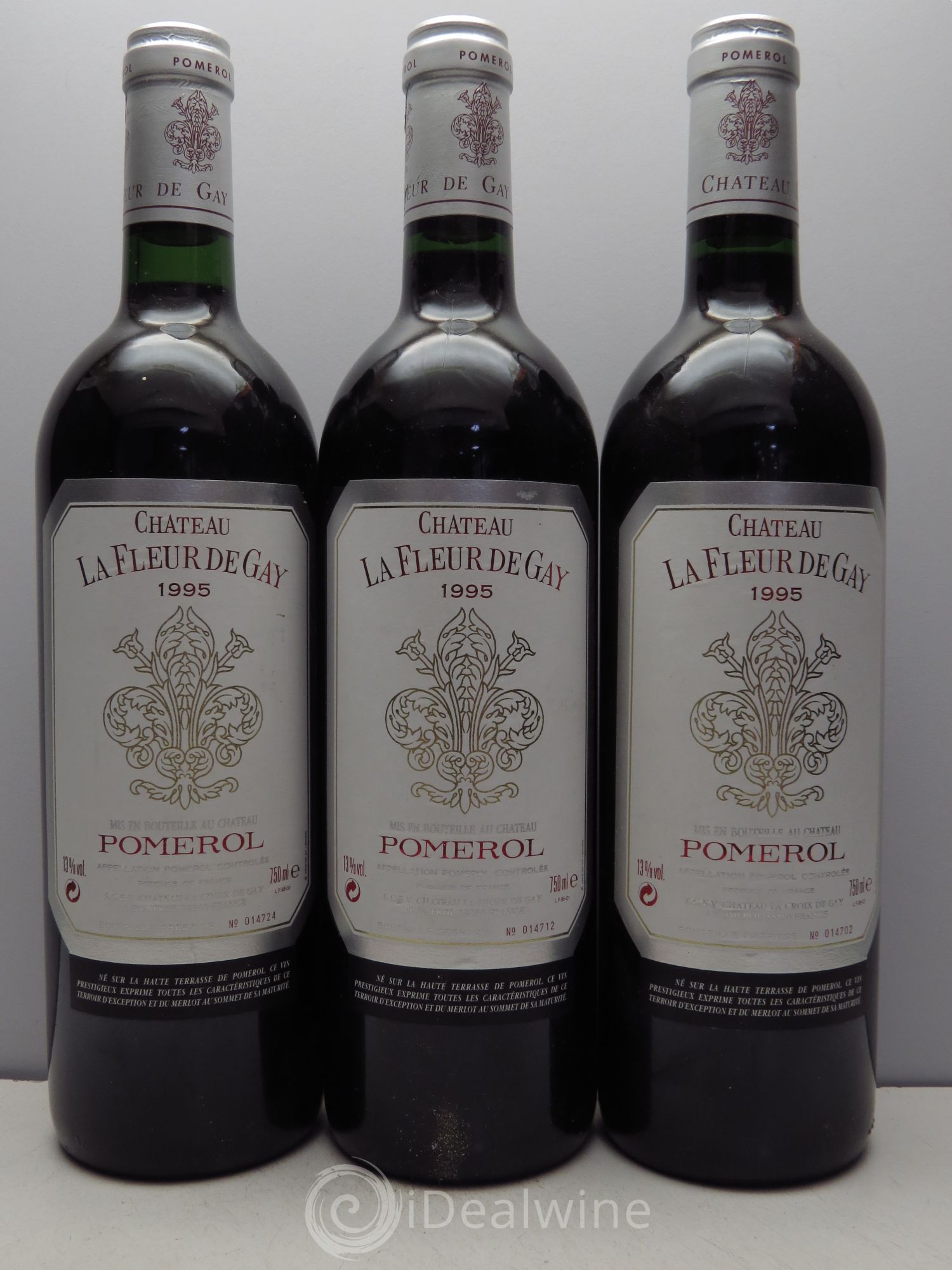 Château la Fleur de Gay 1995 - Lot de 3 bouteilles - 0