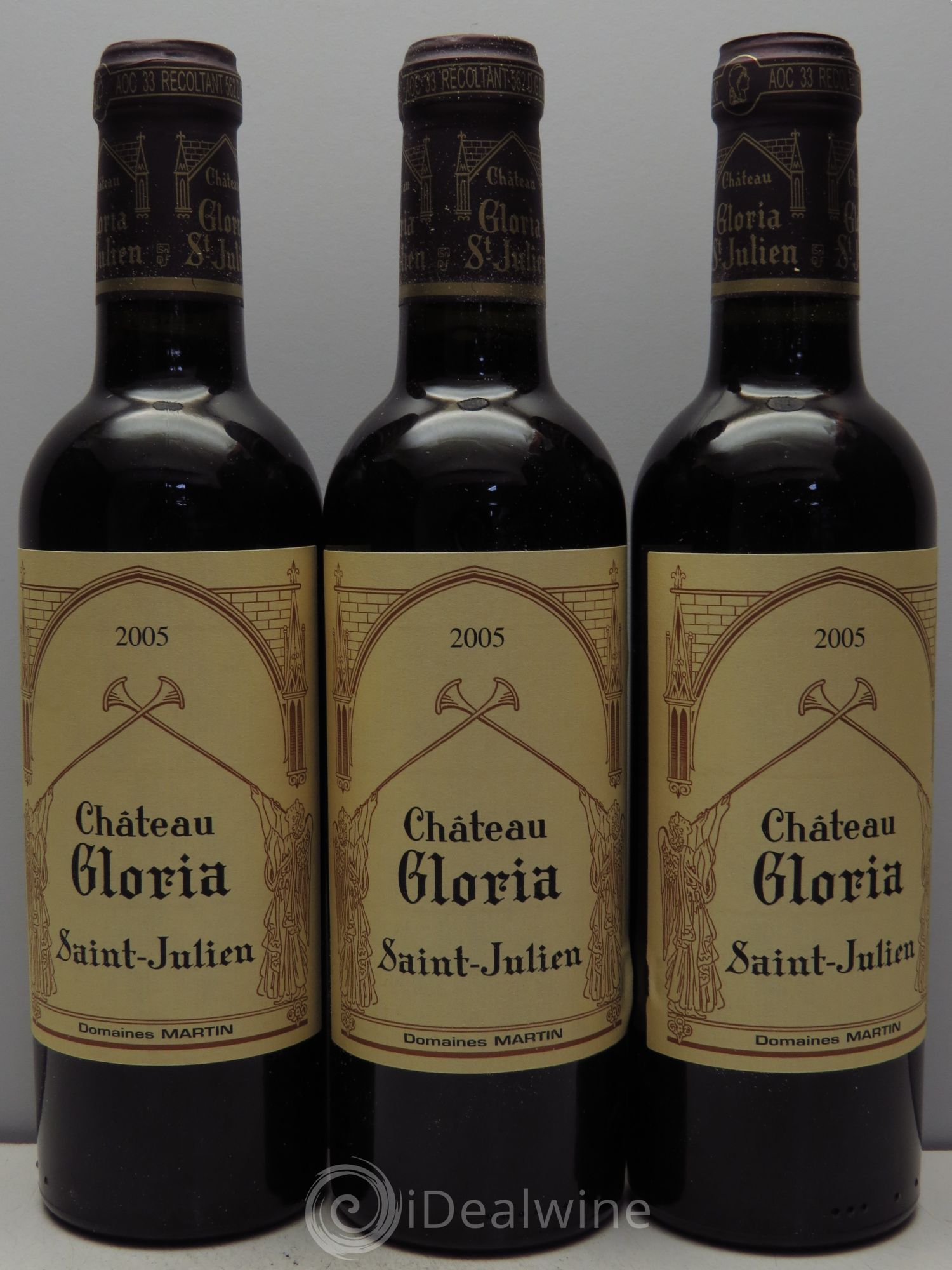 Château Gloria null 2005 - Lot of 3 half-bottles - 0