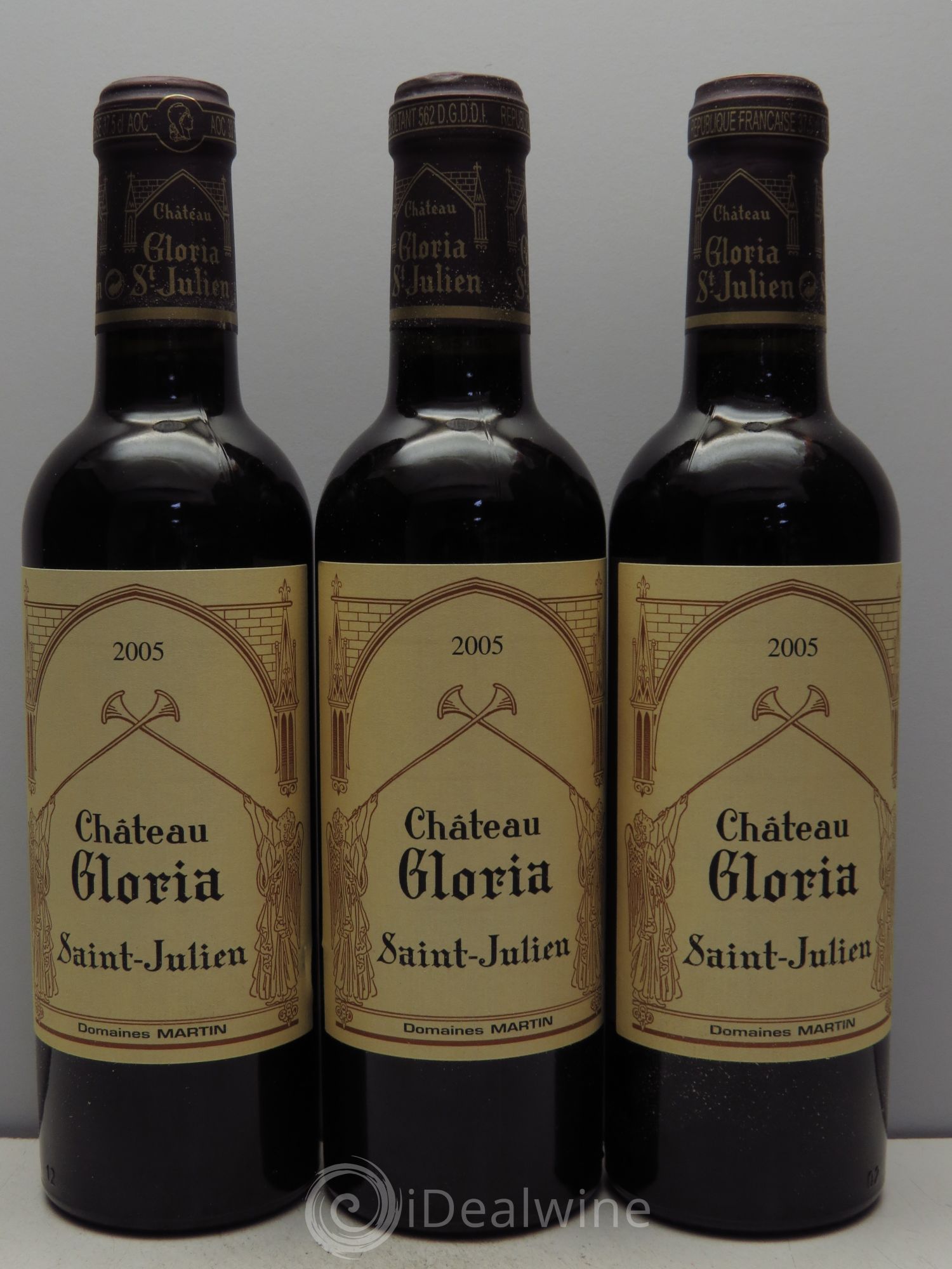 Château Gloria (sans prix de réserve / no reserve) 2005 - Posten von 3 Demi-Flaschen - 0