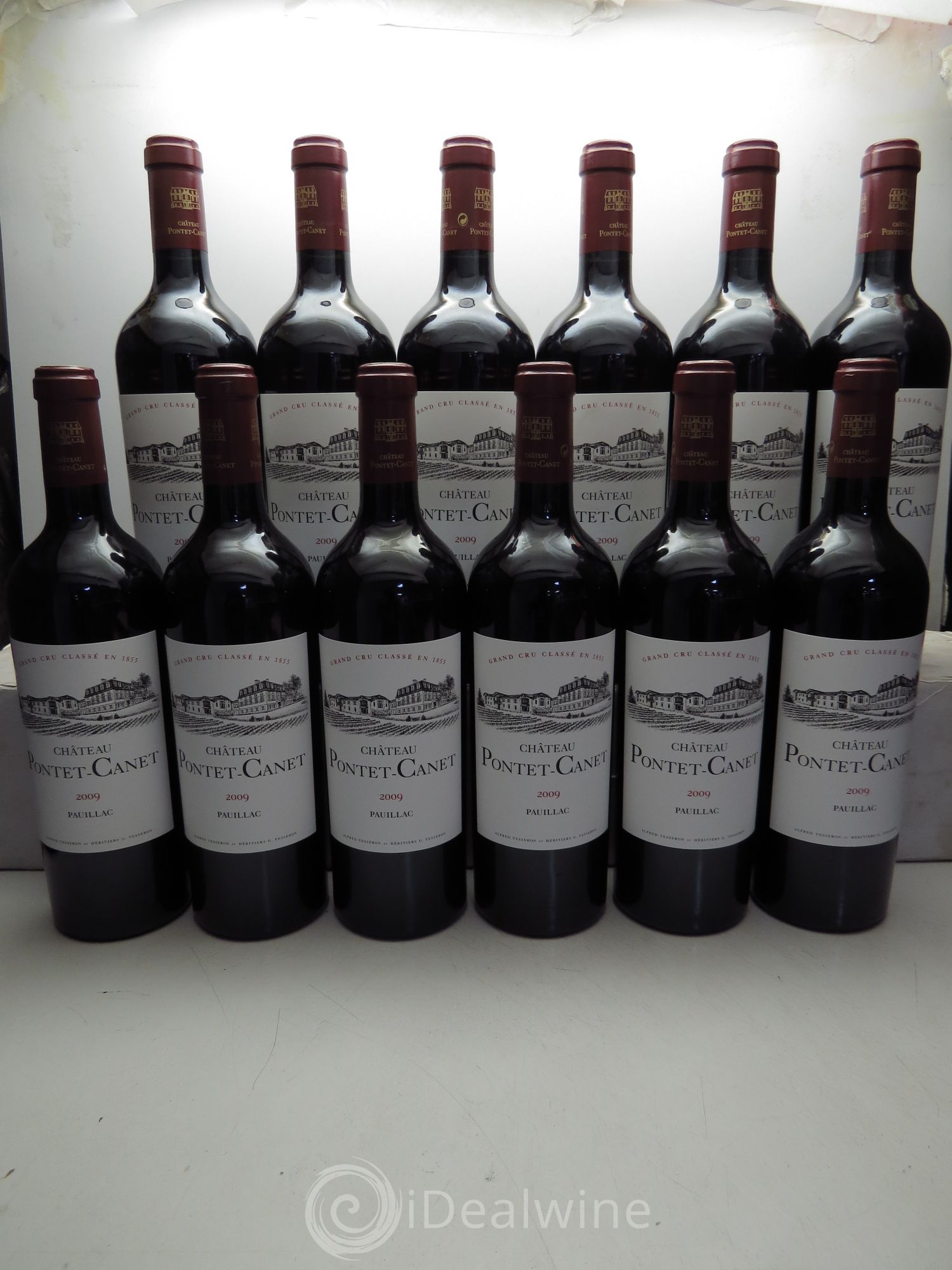 Château Pontet Canet 5ème Grand Cru Classé 2009 - Lot de 12 bouteilles - 0