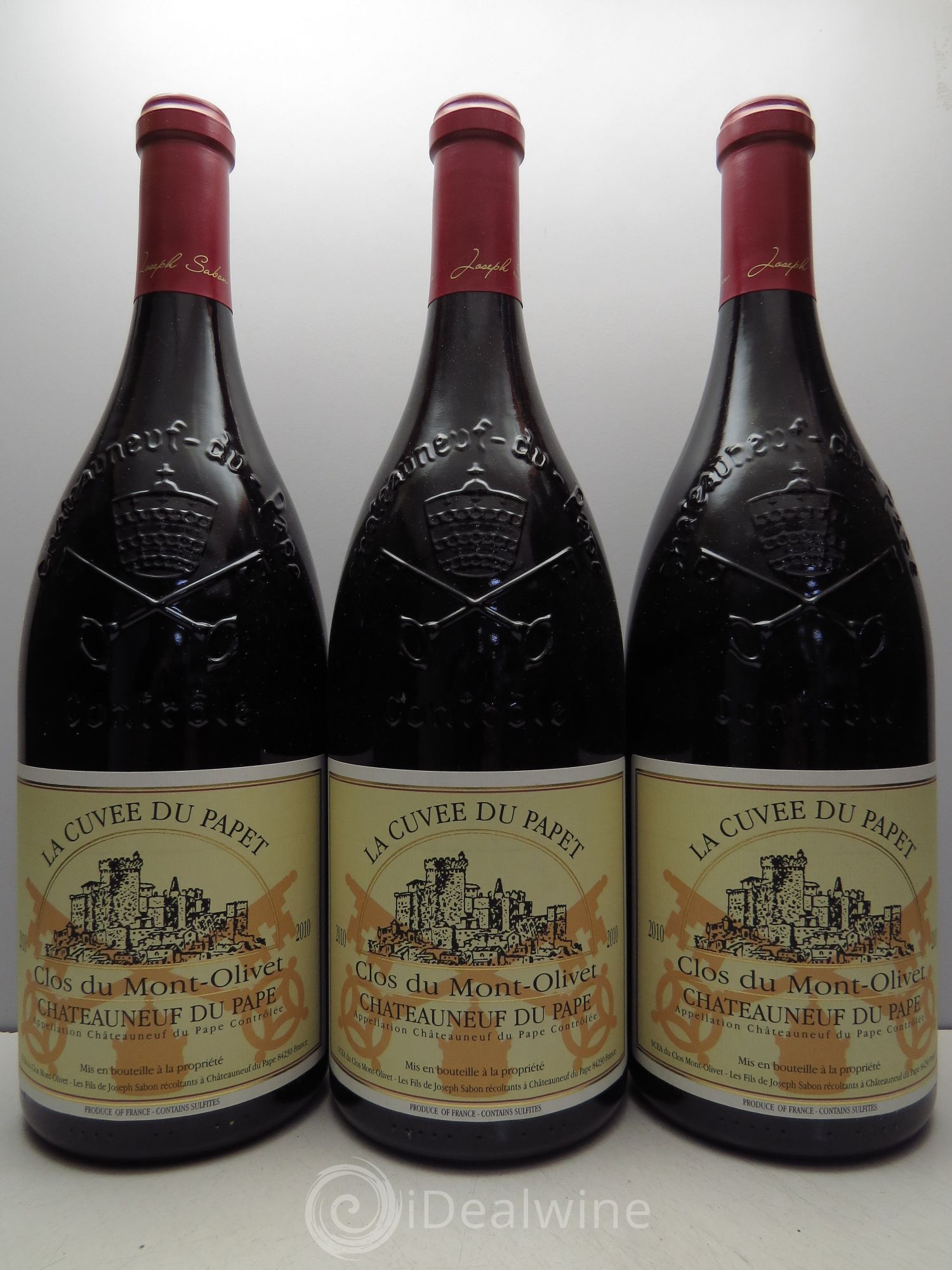 Châteauneuf-du-Pape Cuvée du Papet Clos du Mont-Olivet 2010 - Lot de 3 magnums - 0