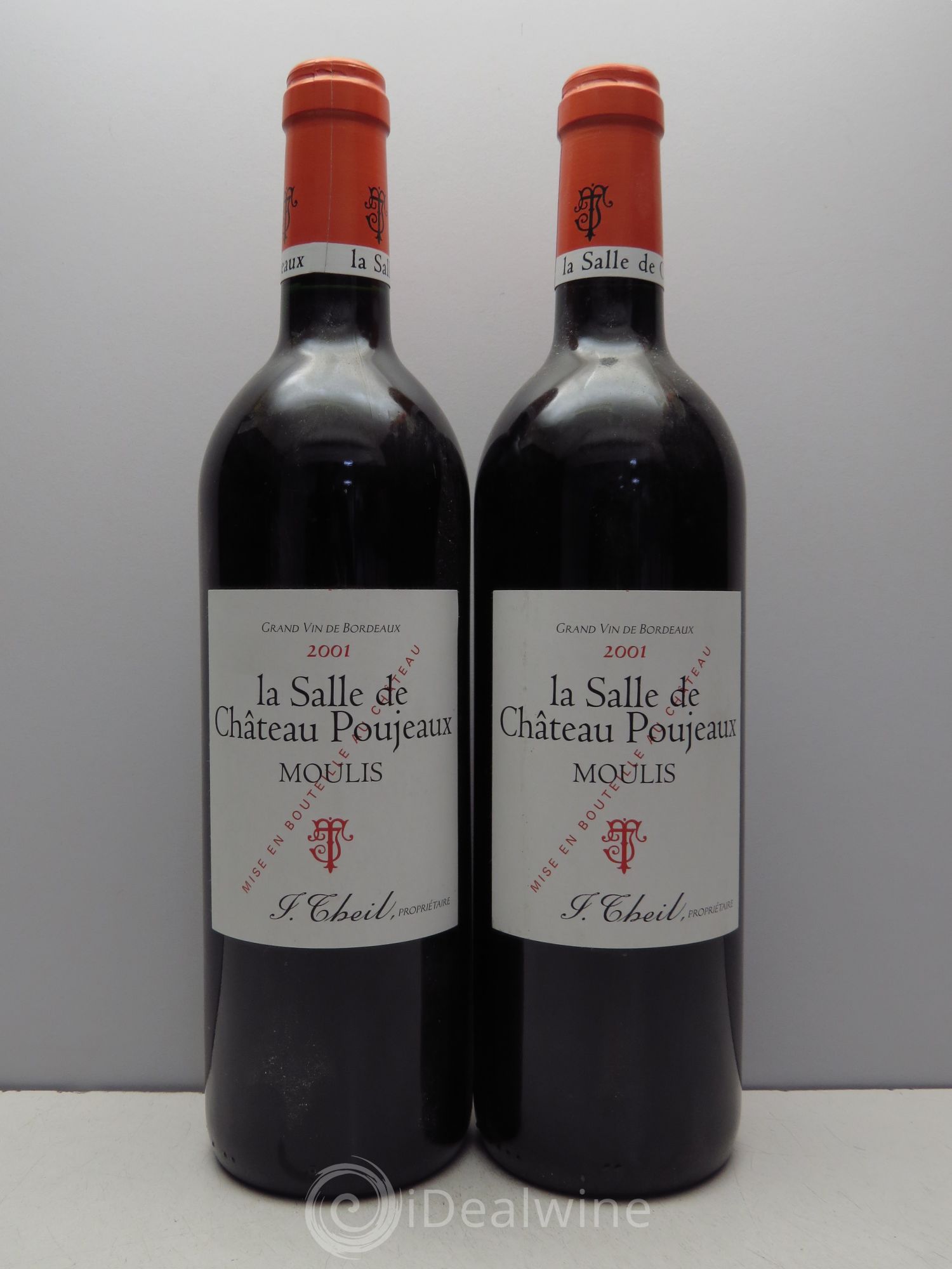 Château Moulis Salle de Poujeaux (sans prix de réserve / no reserve) 2001 - Posten von 2 Flaschen - 0