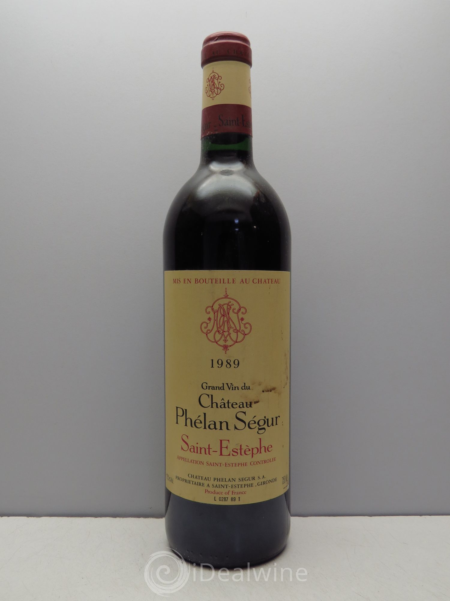 Château Phélan Ségur (sans prix de réserve / no reserve) 1989 - Posten von 1 Flasche - 0