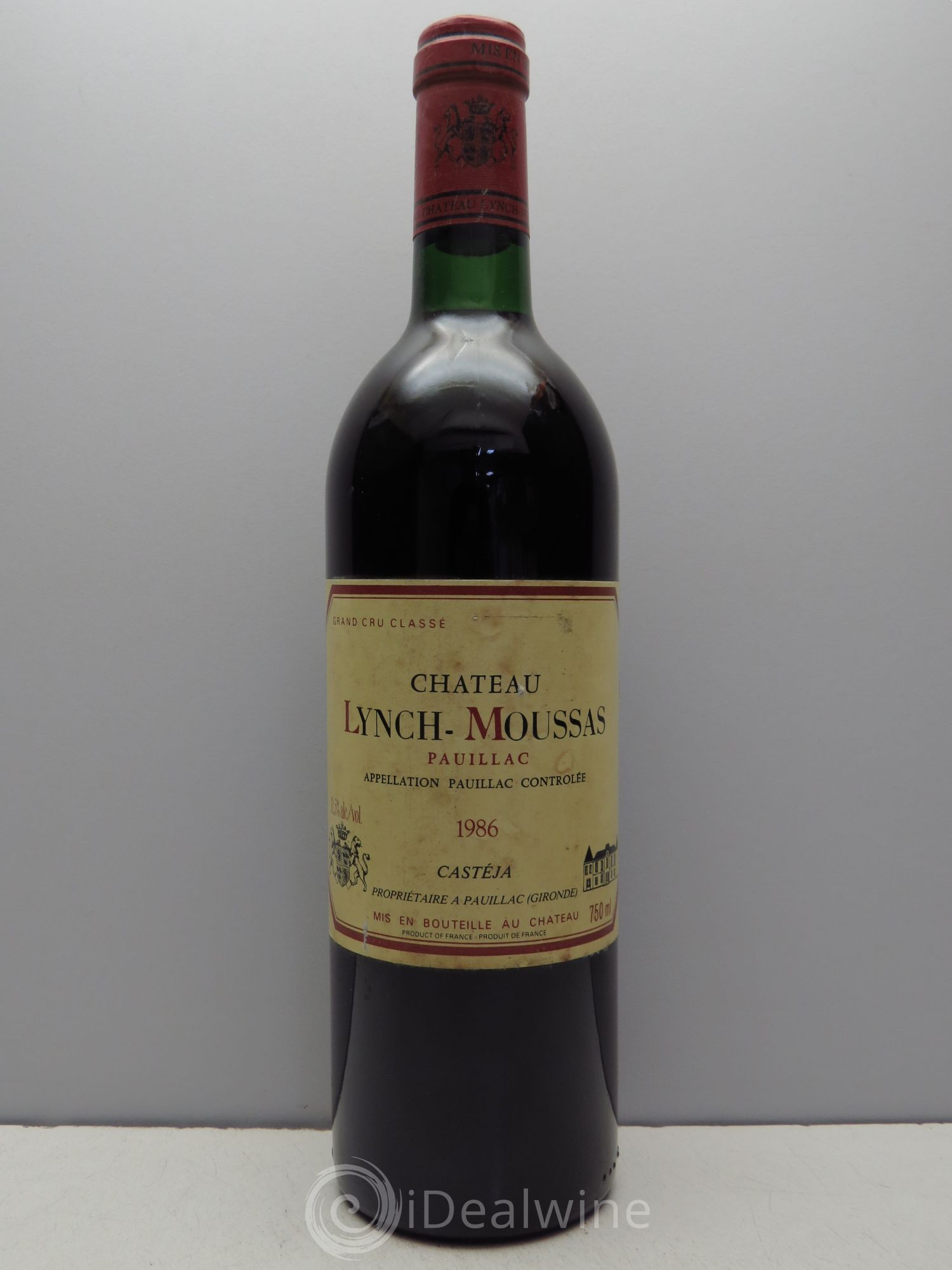 Château Lynch Moussas 5ème Grand Cru Classé null 1986 - Lot of 1 bottle - 0