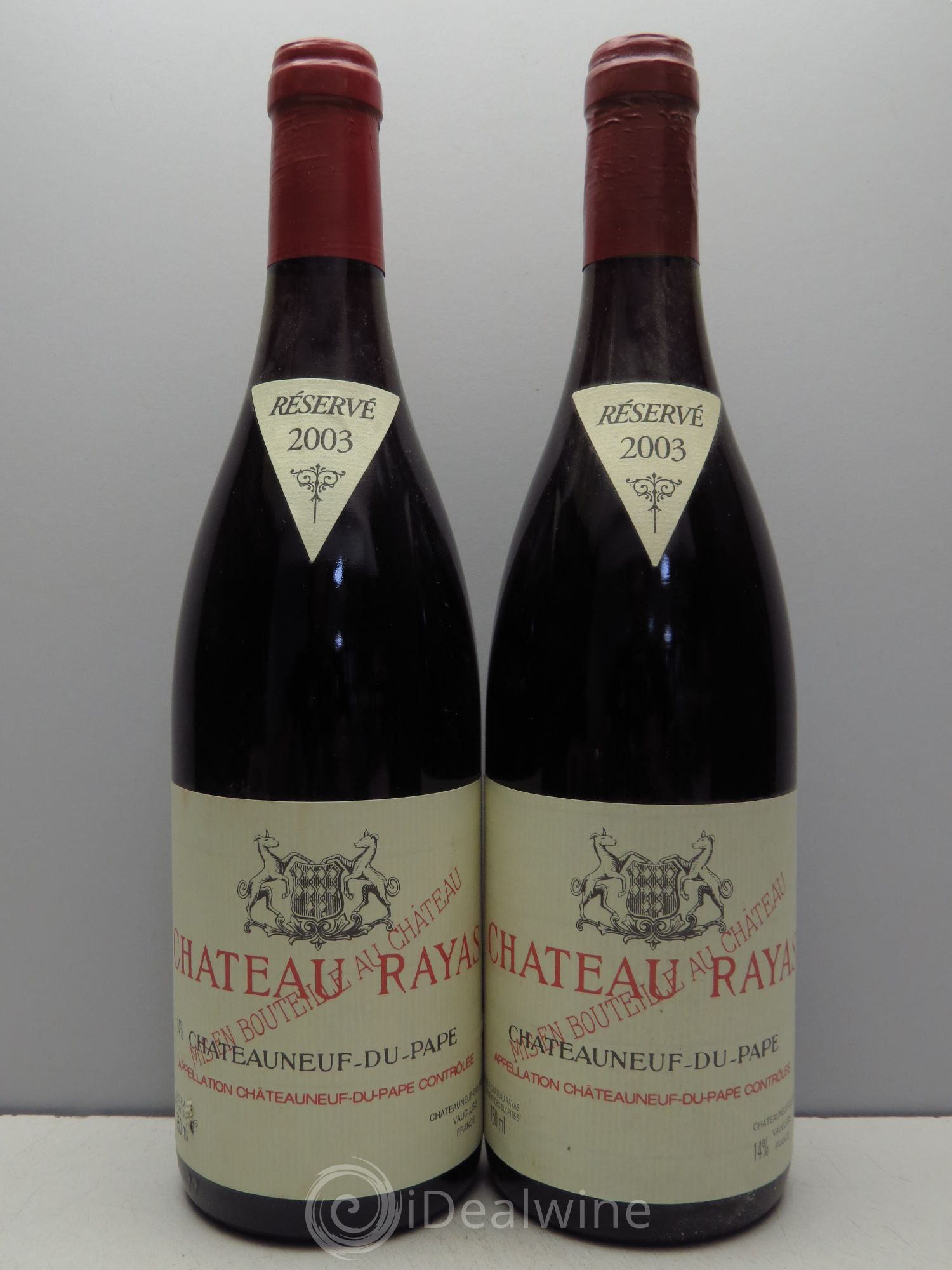 Châteauneuf-du-Pape Château Rayas Emmanuel Reynaud 2003 - Lot de 2 bouteilles - 0