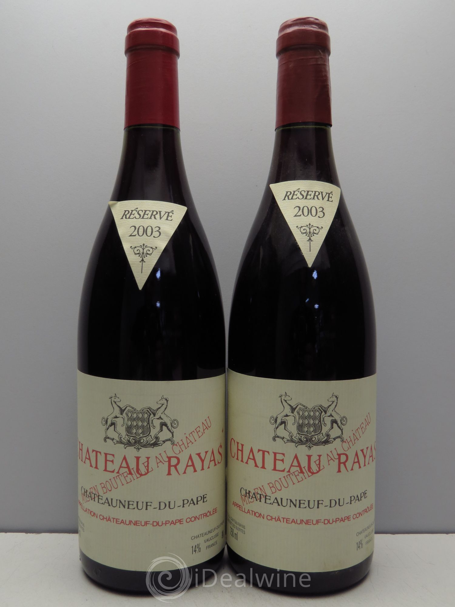Châteauneuf-du-Pape Château Rayas Emmanuel Reynaud 2003 - Lot de 2 bouteilles - 0