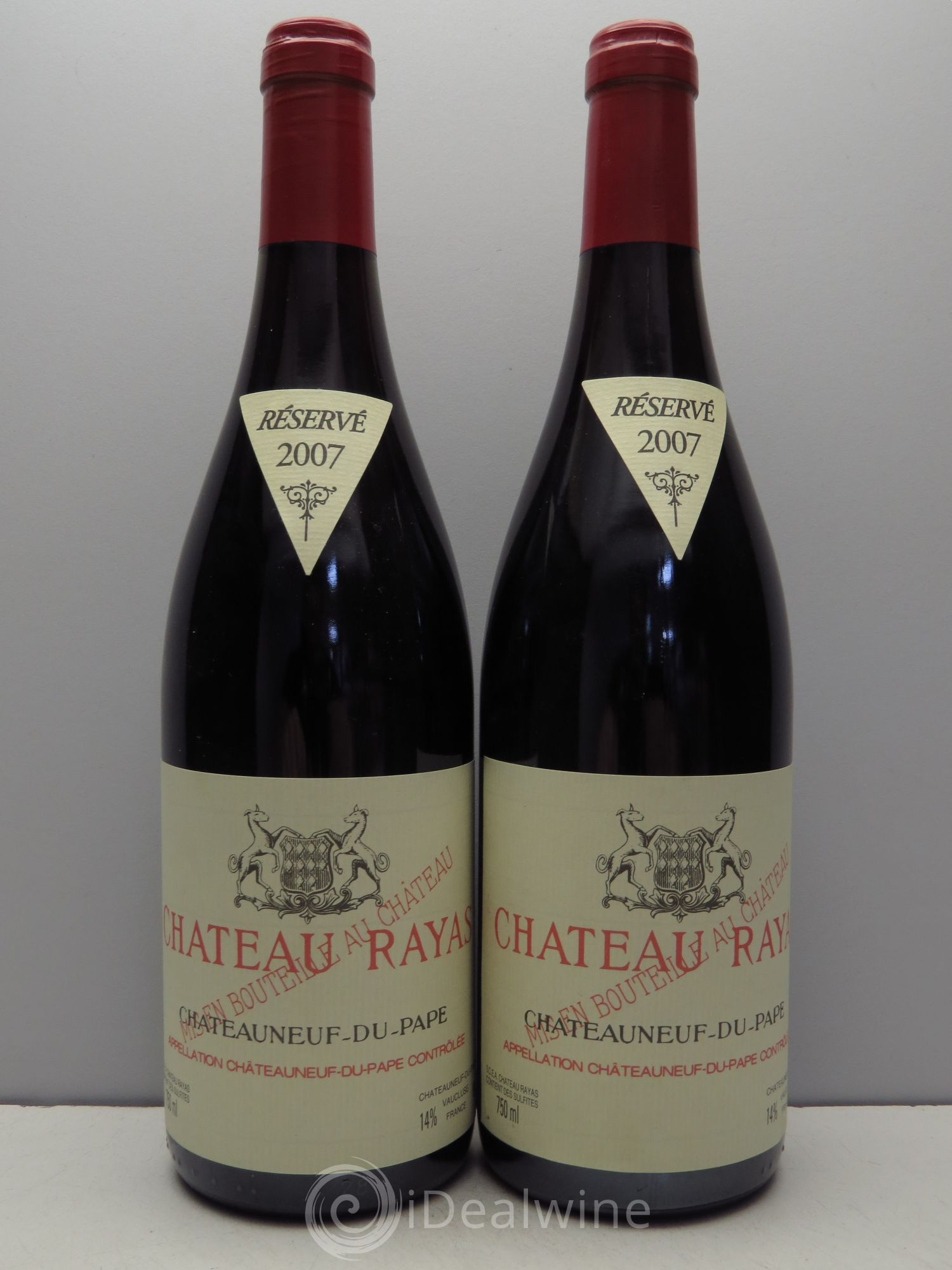 Châteauneuf-du-Pape Château Rayas Emmanuel Reynaud 2007 - Lot de 2 bouteilles - 0
