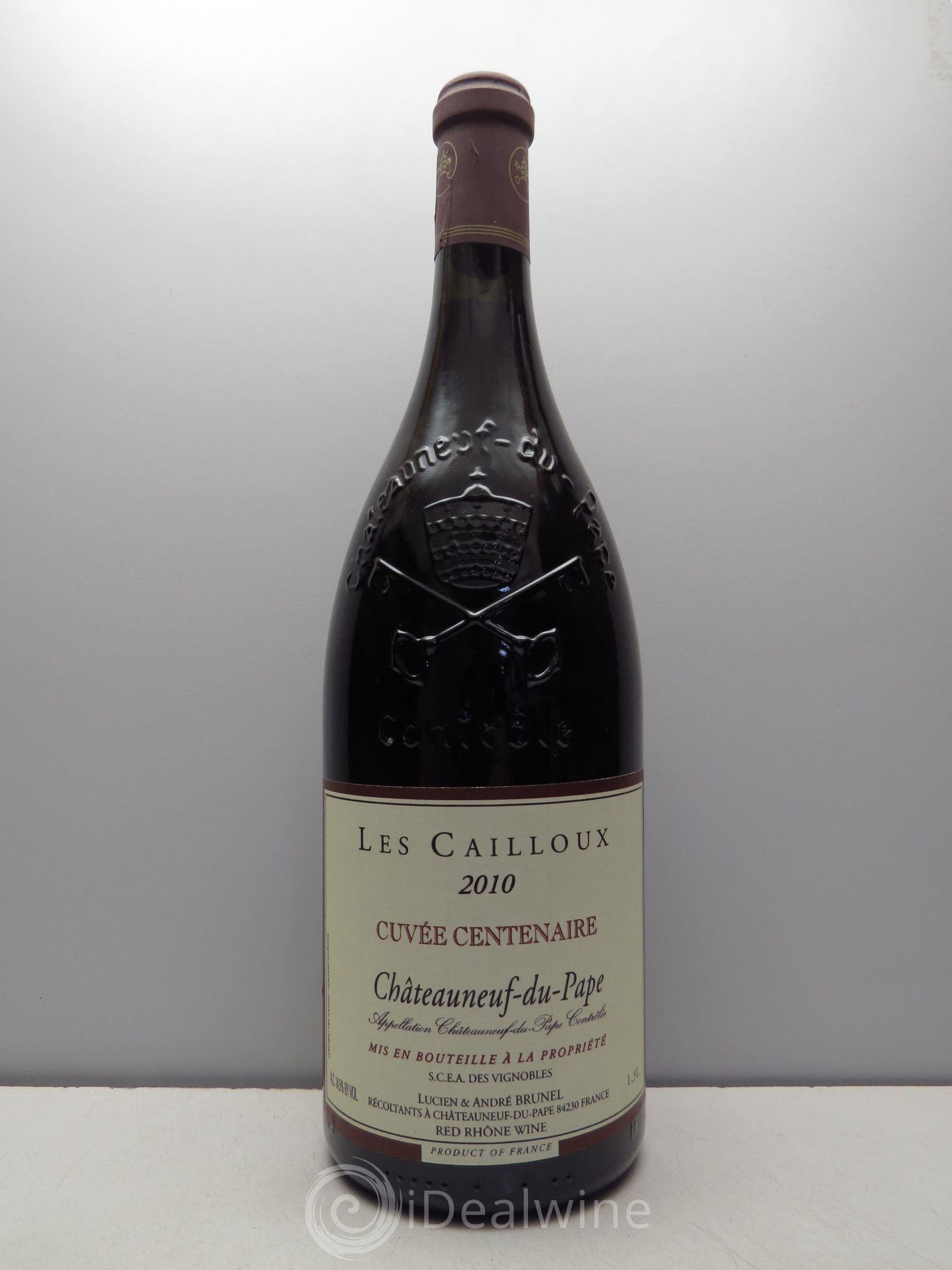 Châteauneuf-du-Pape Les Cailloux Cuvée Centenaire André Brunel 2010 - Lot de 1 magnum - 0