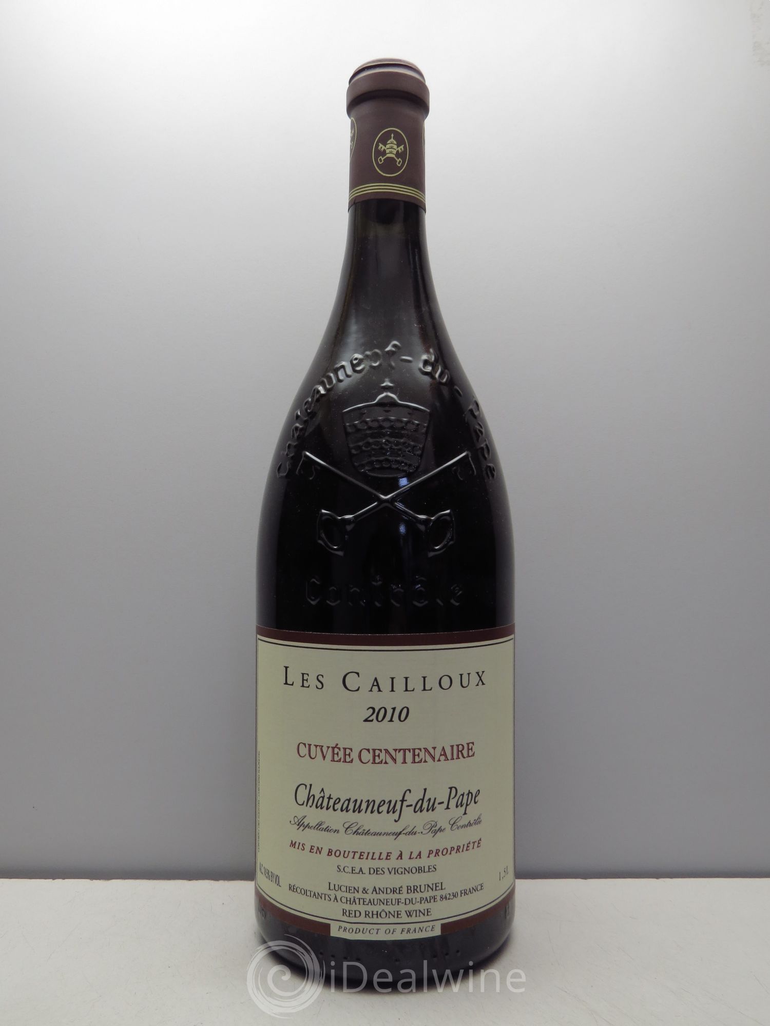Châteauneuf-du-Pape Les Cailloux Cuvée Centenaire André Brunel 2010 - Lot de 1 magnum - 0